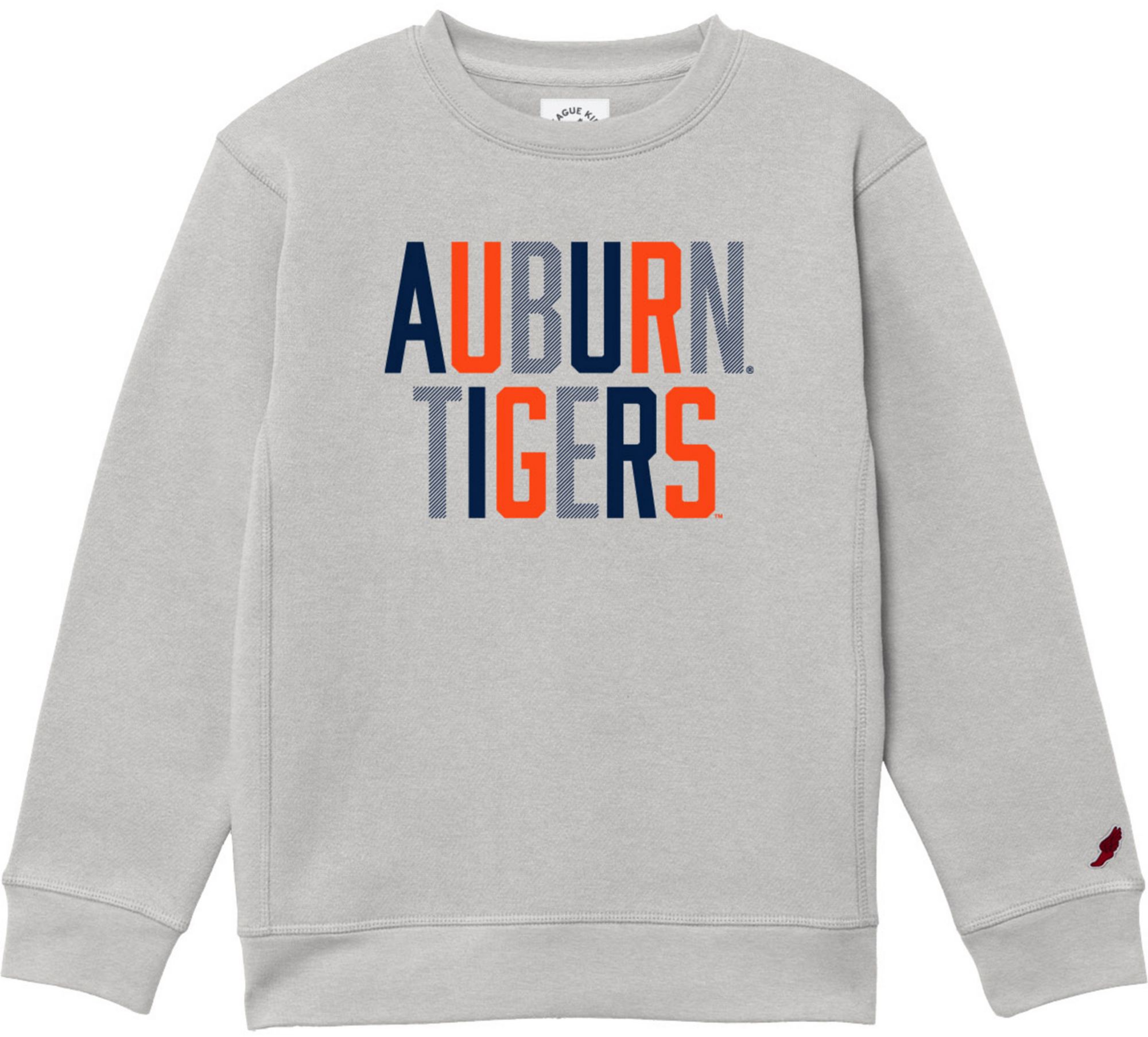 League-Legacy Youth Auburn Tigers Grey Essential Crew Pullover Sweatshirt