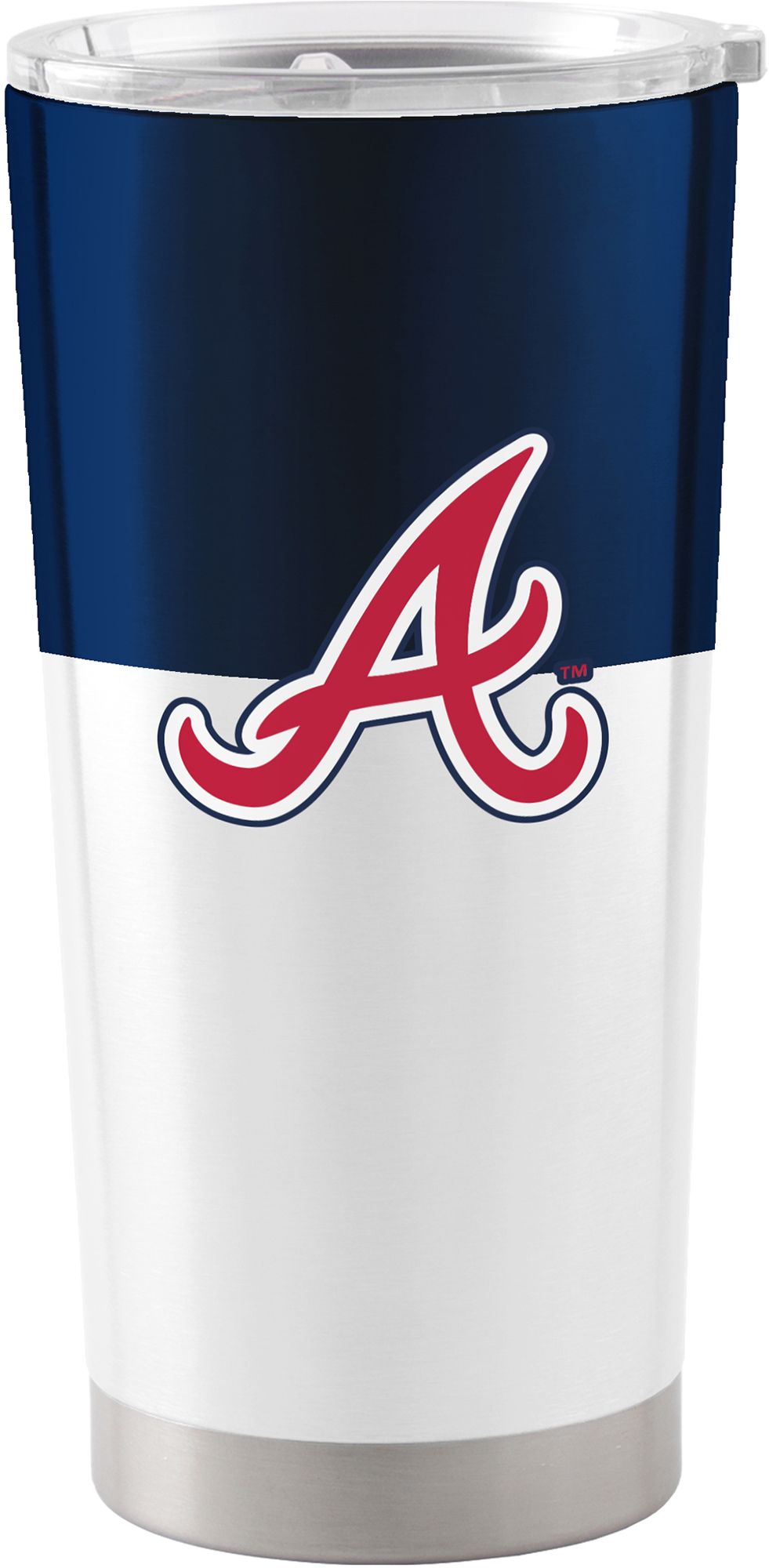Logo Brands Atlanta Braves 20 oz. Stainless Steel Colorblock Tumbler