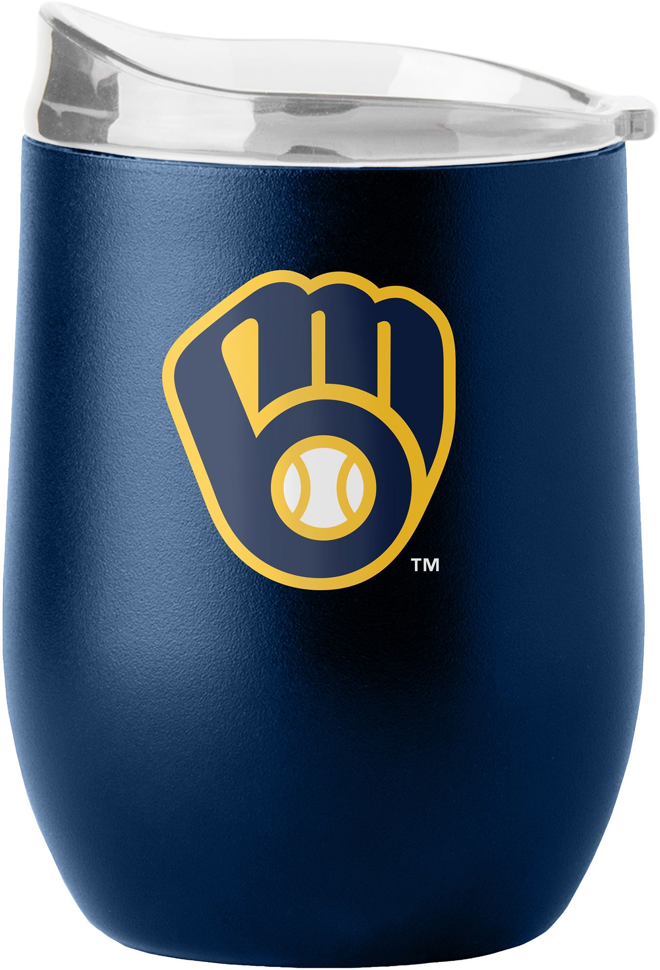 Logo Brands Milwaukee Brewers 16 oz. Stainless Steel Flipside Tumbler