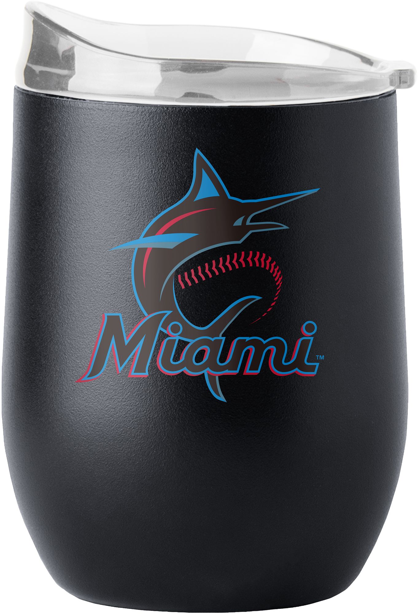 Logo Brands Miami Marlins 16 oz. Stainless Steel Flipside Tumbler