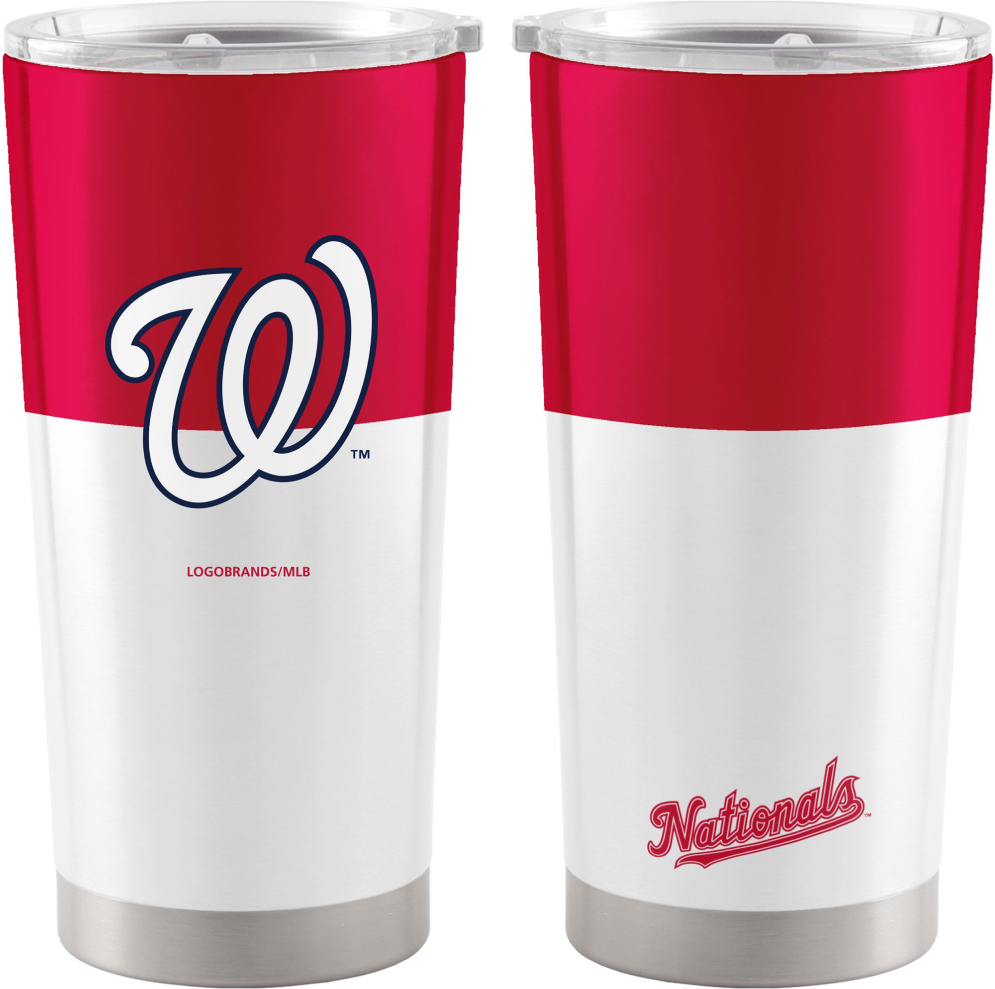 Logo Brands Washington Nationals 20 oz. Stainless Steel Colorblock Tumbler