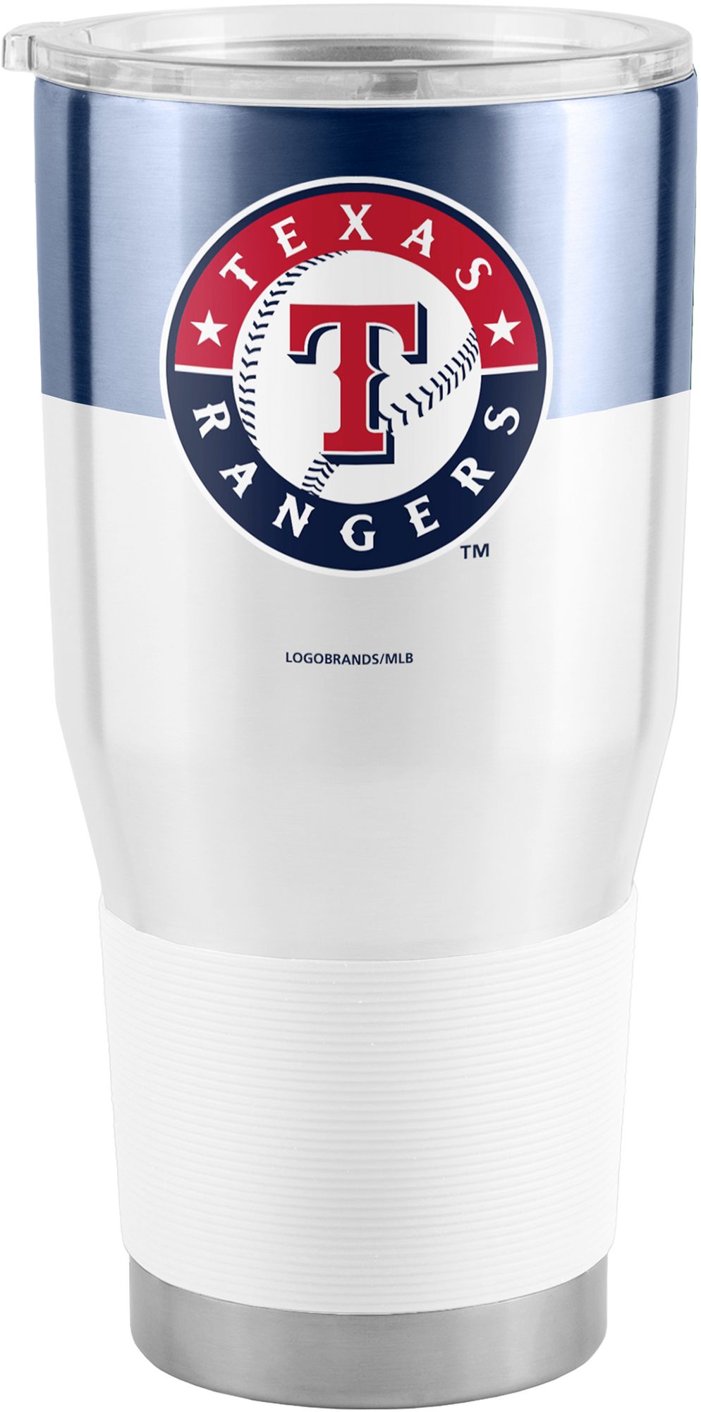 Logo Brands Texas Rangers 30 oz. Stainless Steel Colorblock Tumbler