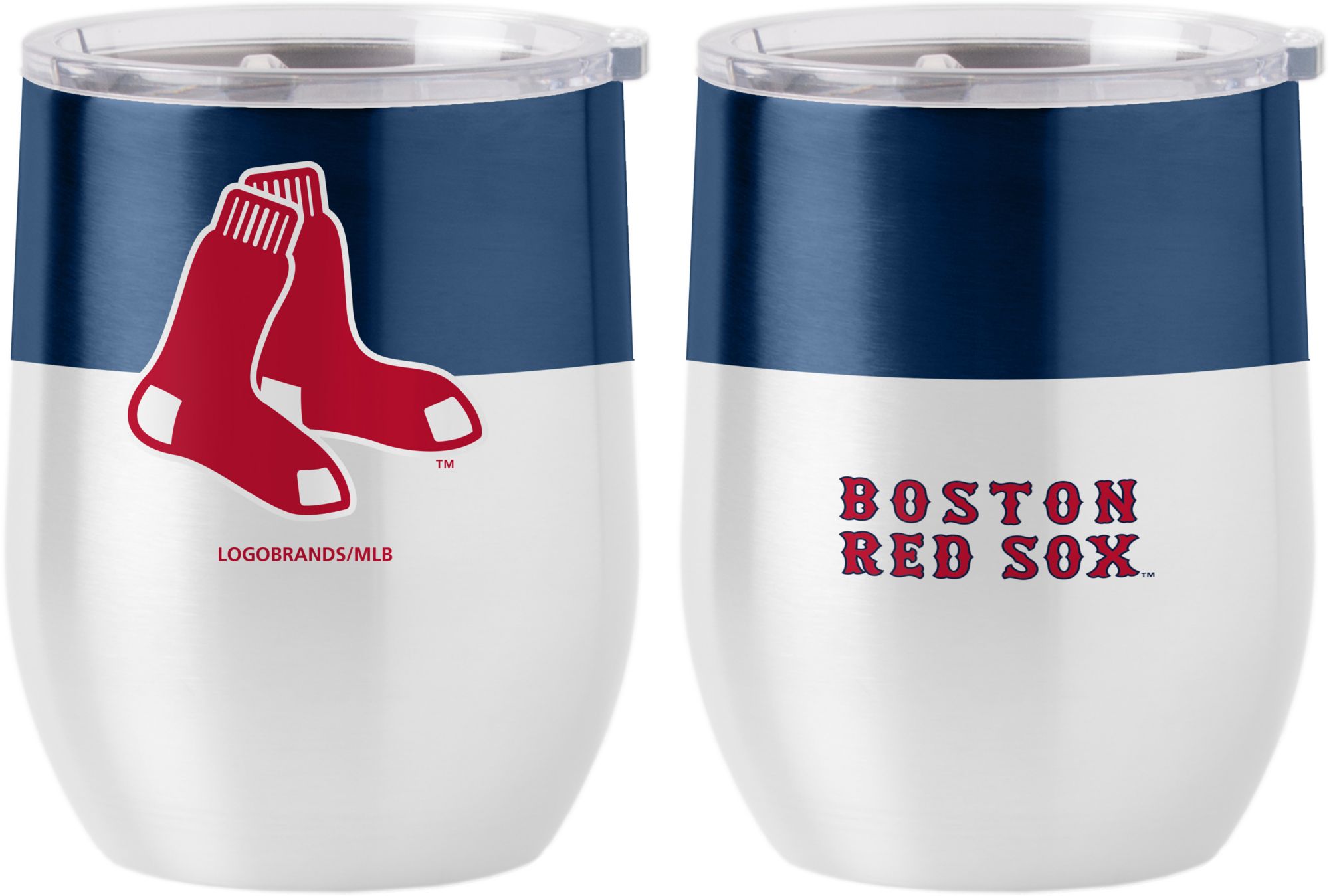 Logo Brands Boston Red Sox 16 oz. Stainless Steel Colorblock Tumbler