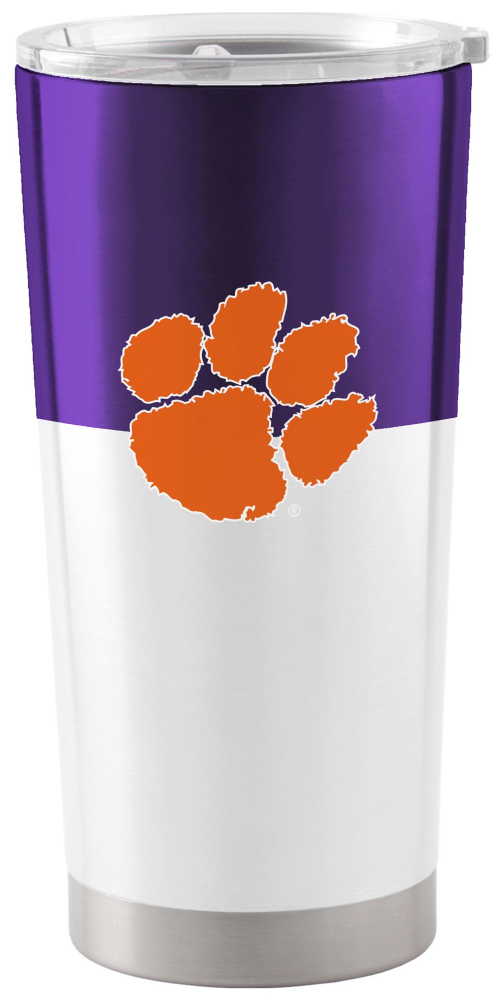 Logo Brands Clemson Tigers 20 oz. Stainless Steel Colorblock Tumbler