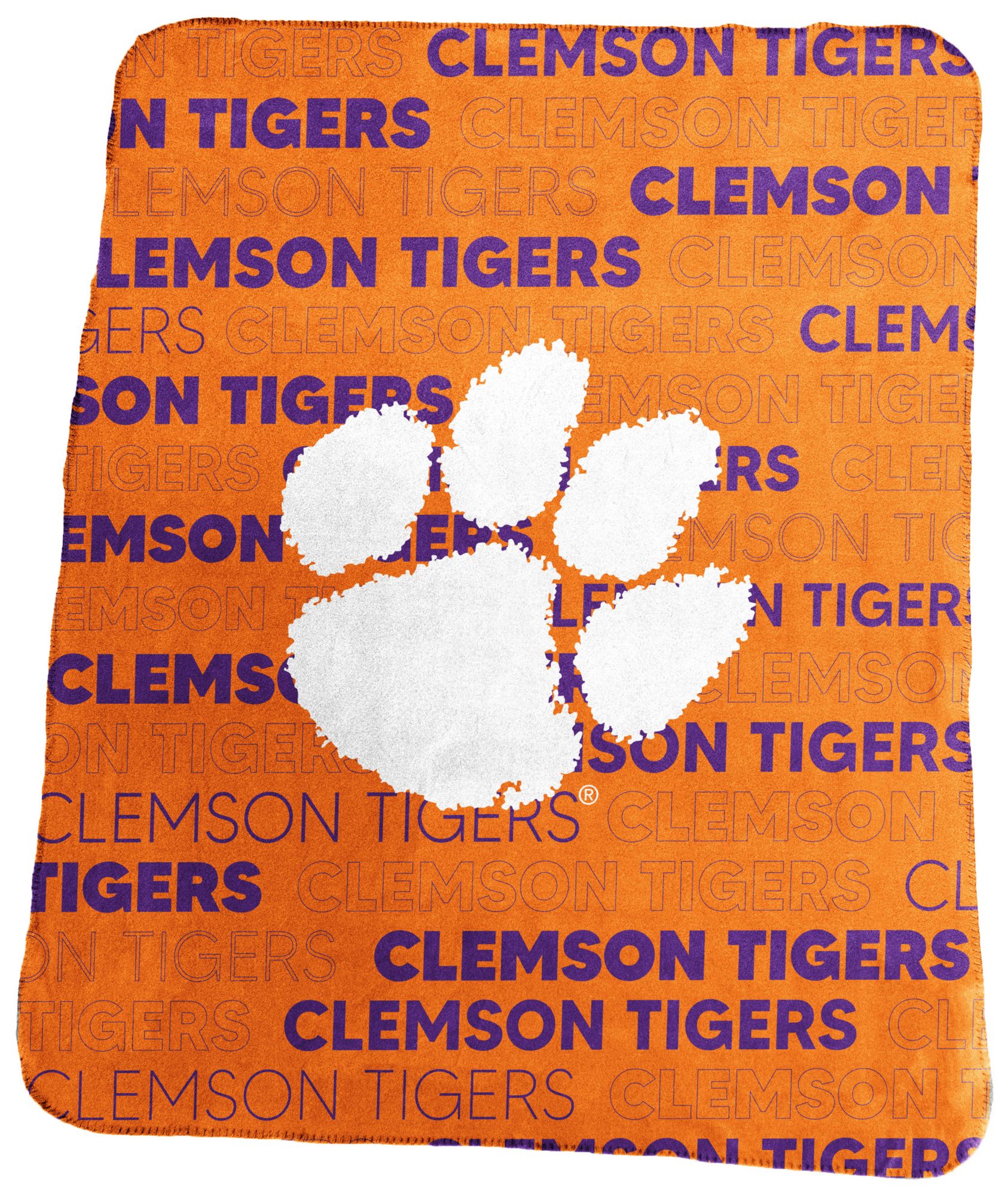 Logo Brands Clemson Tigers Classic Throw Blanket