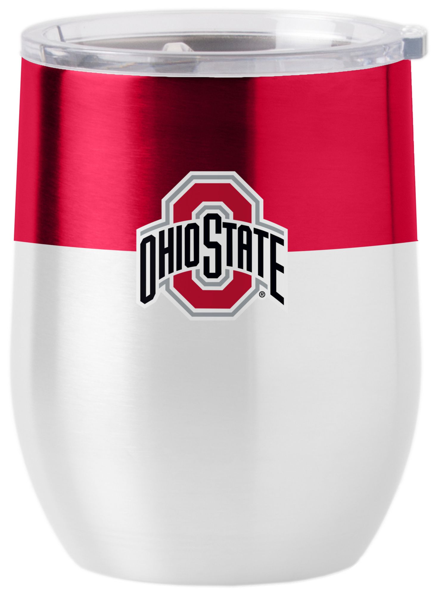 Logo Brands Ohio State Buckeyes 16 oz. Stainless Steel Colorblock Tumbler