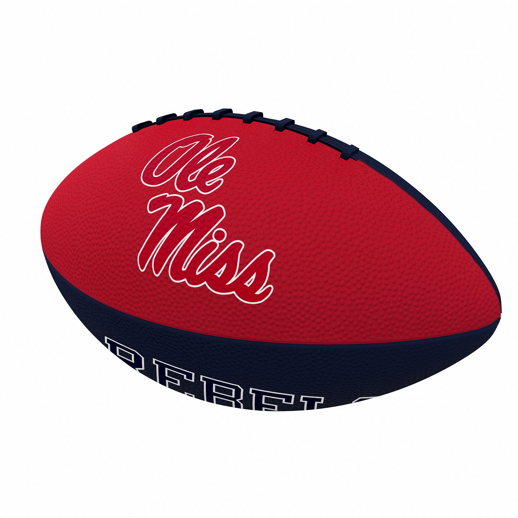 Logo Brands Ole Miss Rebels Rubber Junior Football