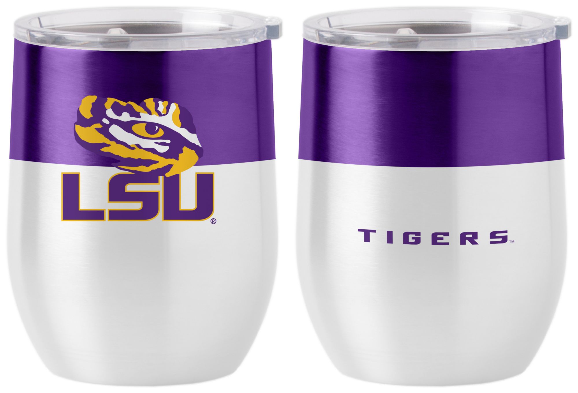 Logo Men's LSU Tigers  16 oz. Colorblock Tumbler
