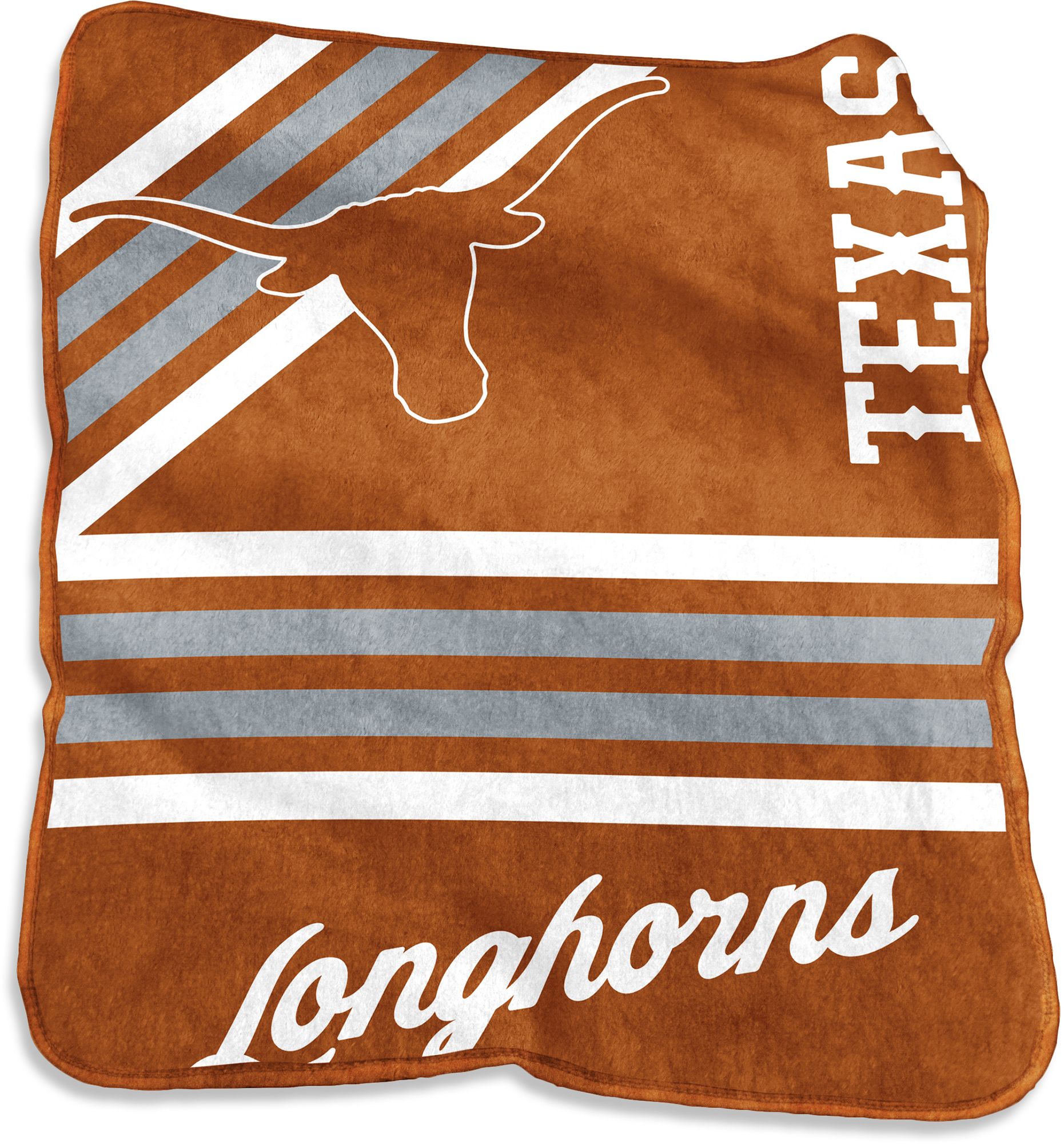 Logo Brands Texas Longhorns Raschel Throw Blanket