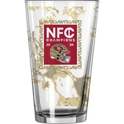 Logo 2024 Super Bowl LVIII Bound San Francisco 49ers 16 oz. Pint Glass