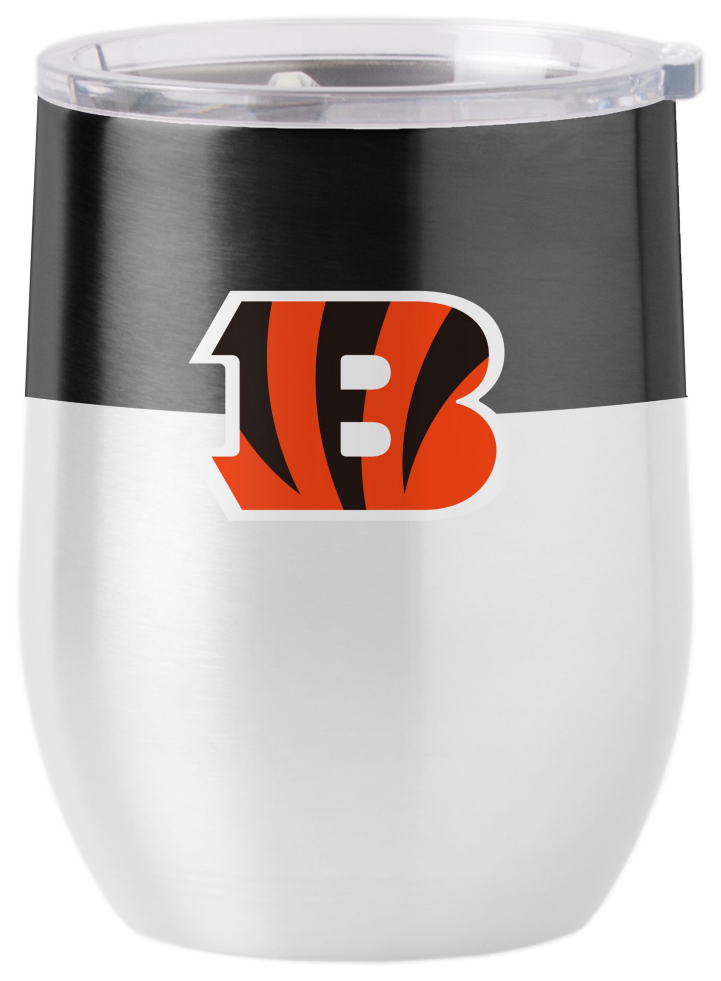 Logo Brands Cincinnati Bengals 16 oz. Stainless Steel Colorblock Tumbler