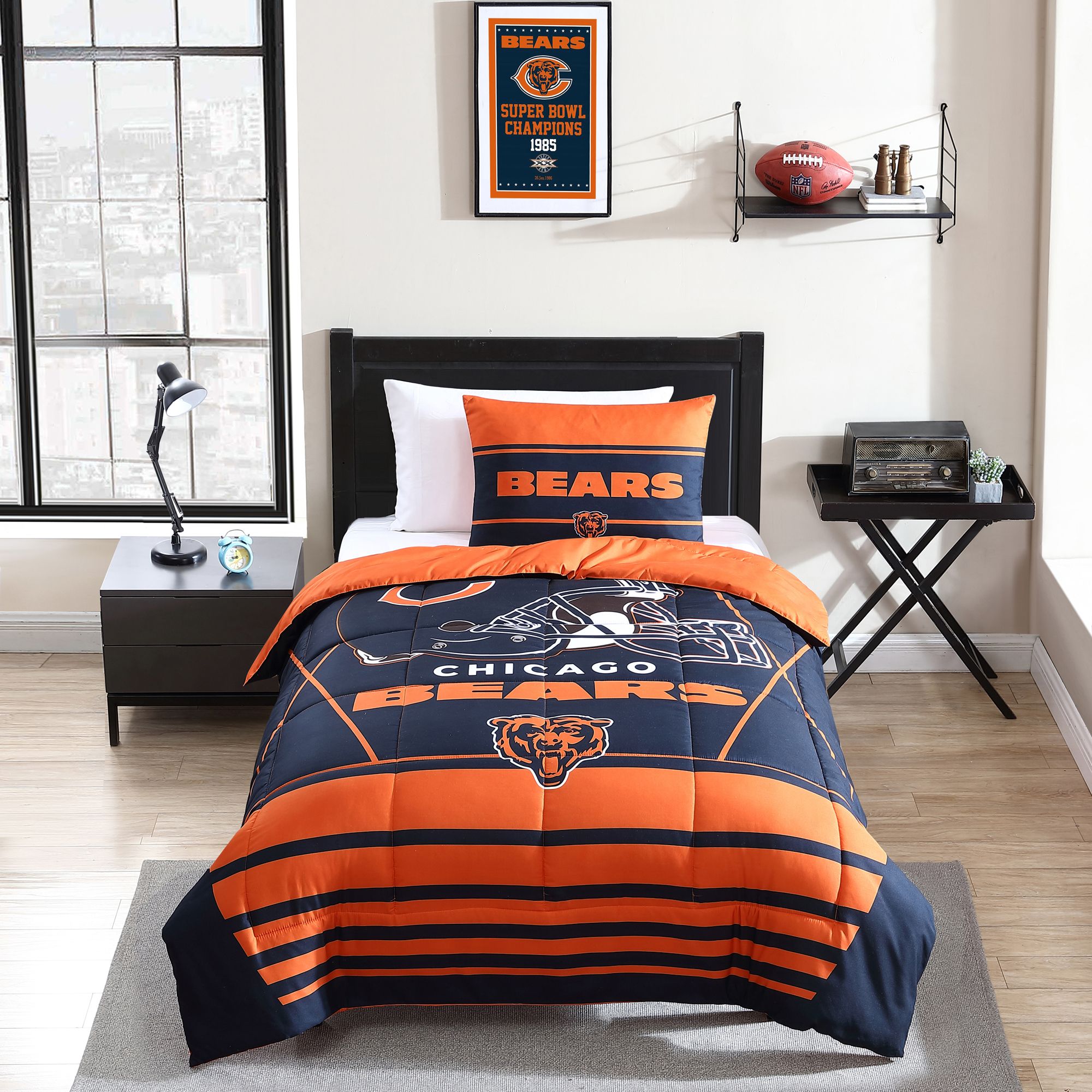 Logo Chicago Bears Crosser Twin/Twin XL Comforter Set