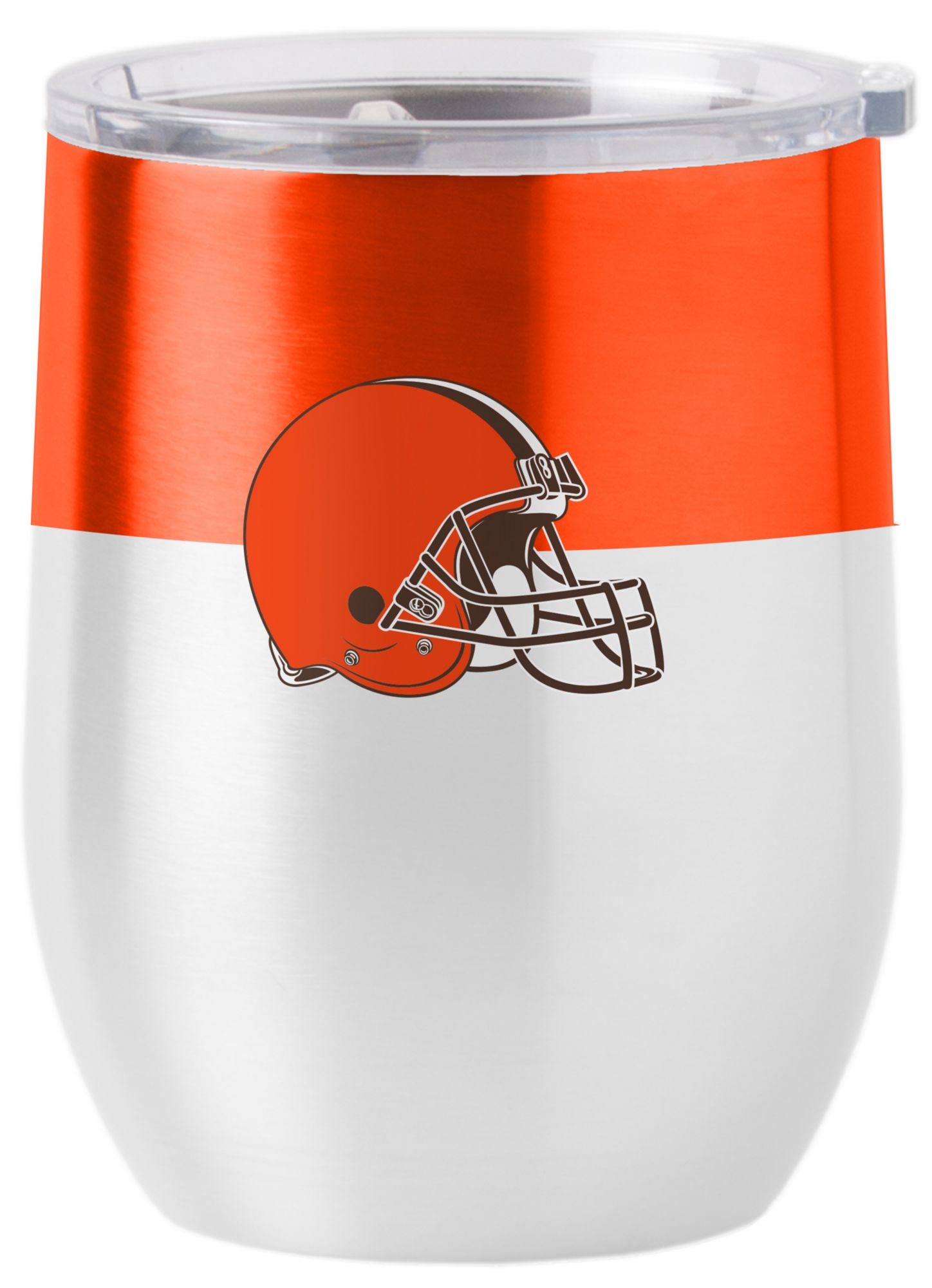 Logo Brands Cleveland Browns 16 oz. Stainless Steel Colorblock Tumbler