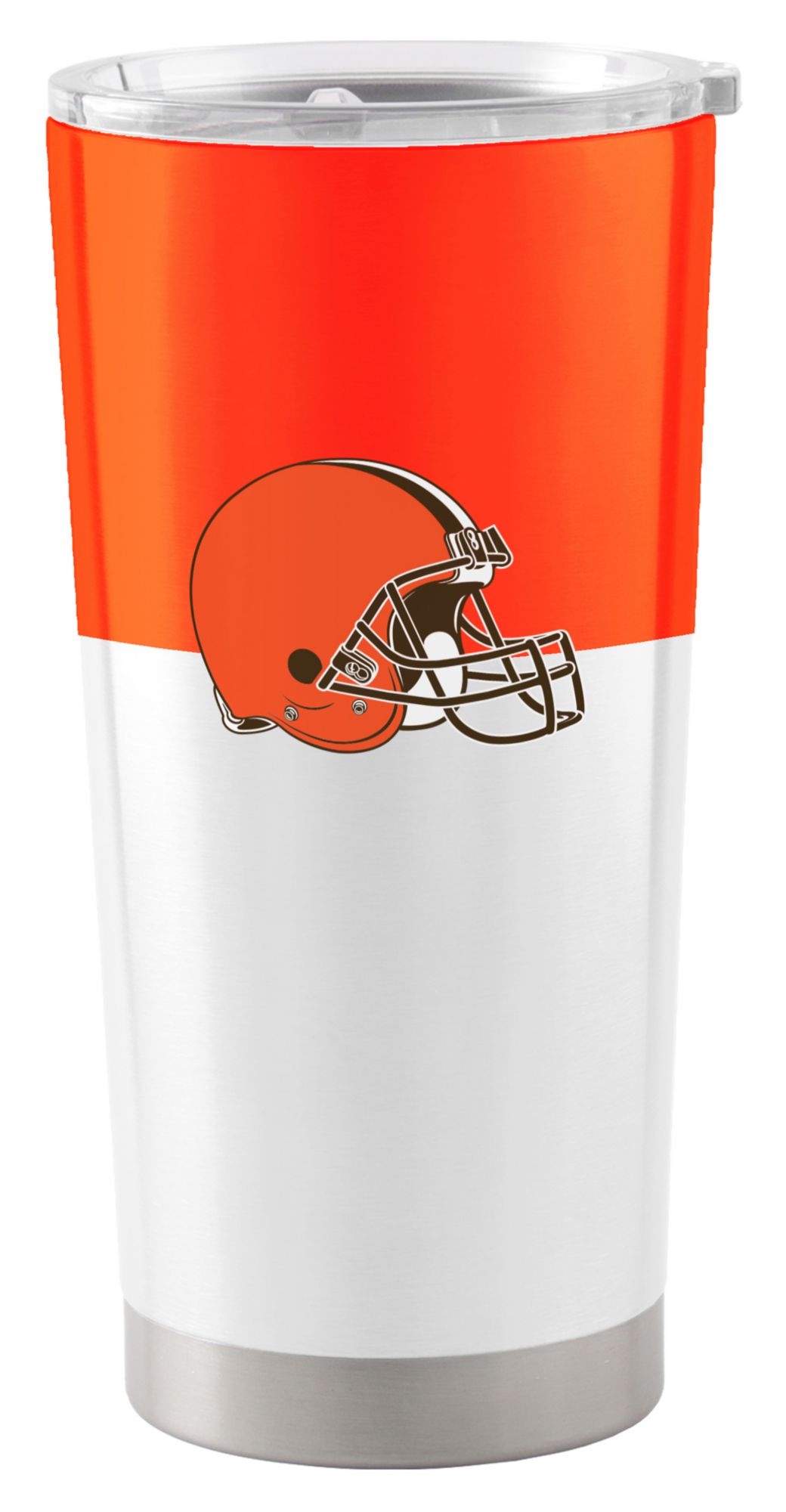 Logo Brands Cleveland Browns 20 oz. Stainless Steel Colorblock Tumbler