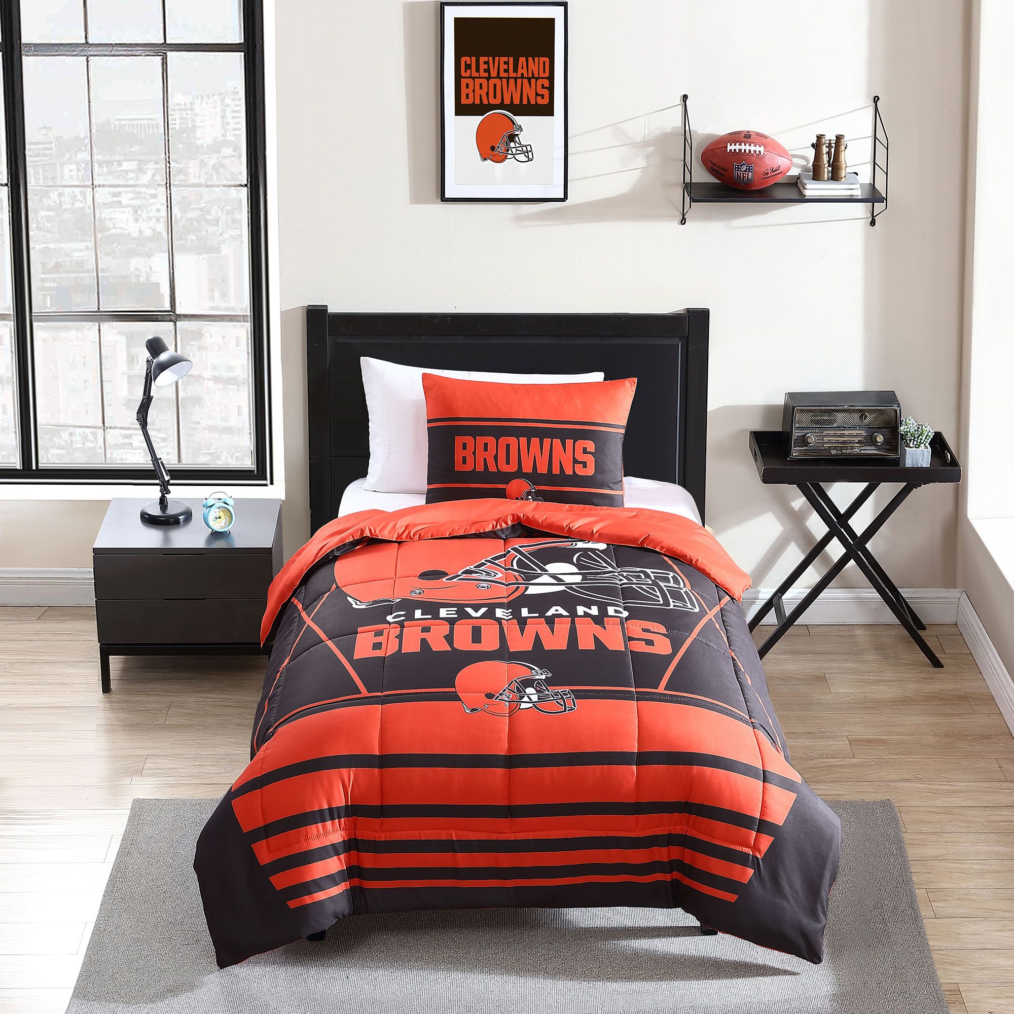 Logo Cleveland Browns Crosser Twin/Twin XL Comforter Set
