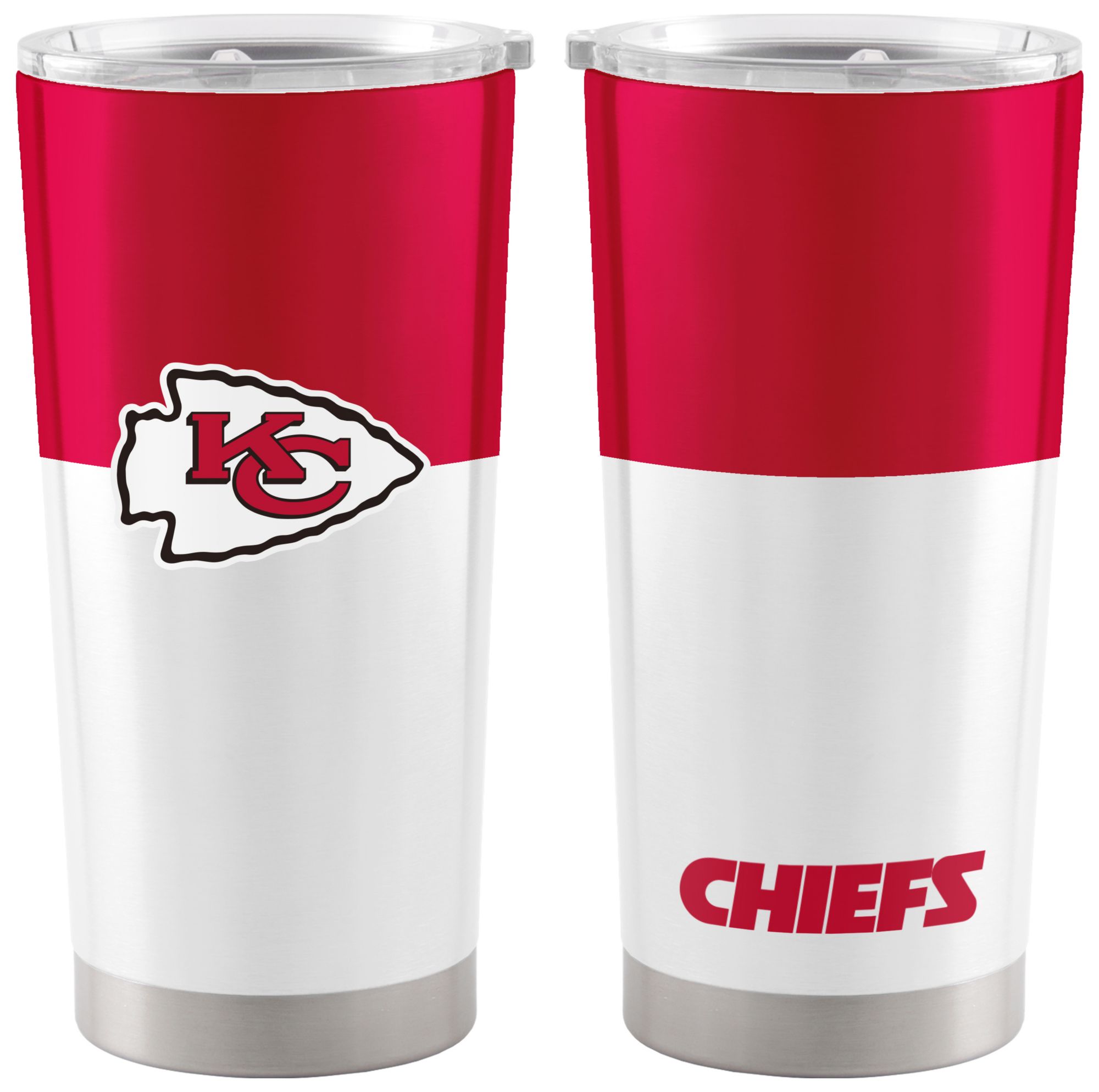 Logo Brands Kansas City Chiefs 20 oz. Stainless Steel Colorblock Tumbler