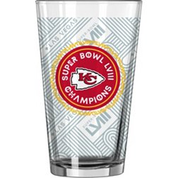 Logo Super Bowl LVIII Champions Kansas City Chiefs 16 oz. Pint Glass