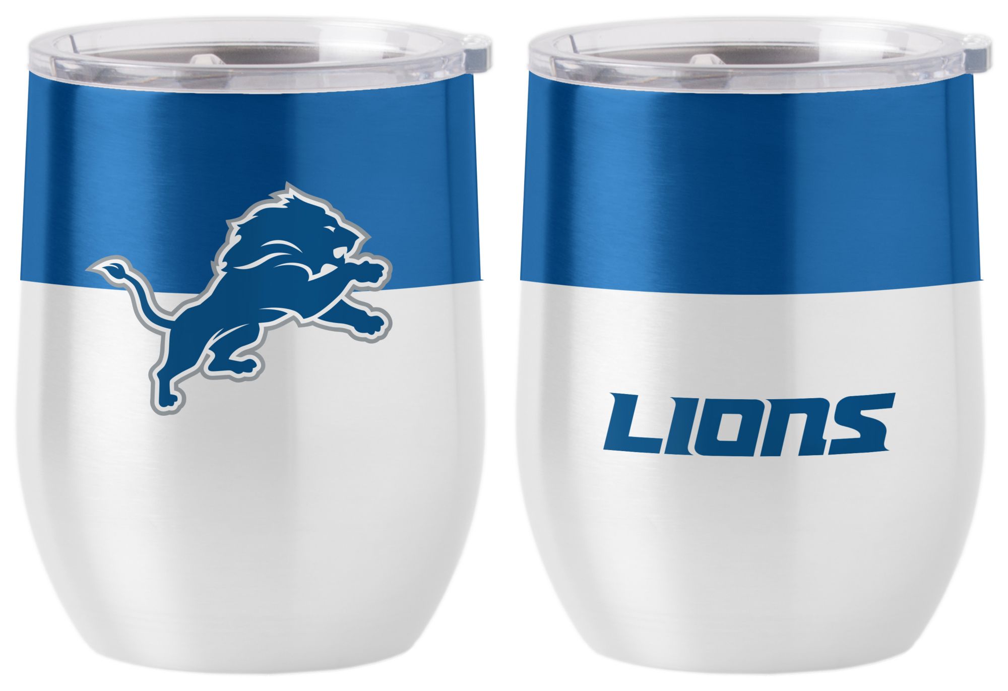 Logo Brands Detroit Lions 16 oz. Stainless Steel Colorblock Tumbler