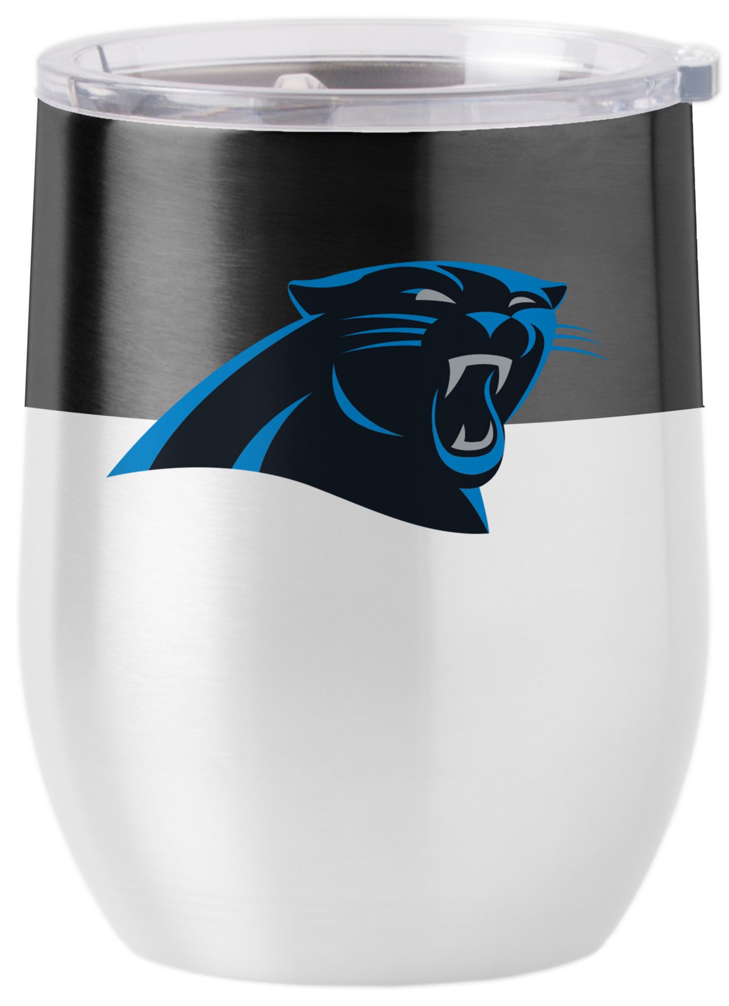 Logo Brands Carolina Panthers 16 oz. Stainless Steel Colorblock Tumbler