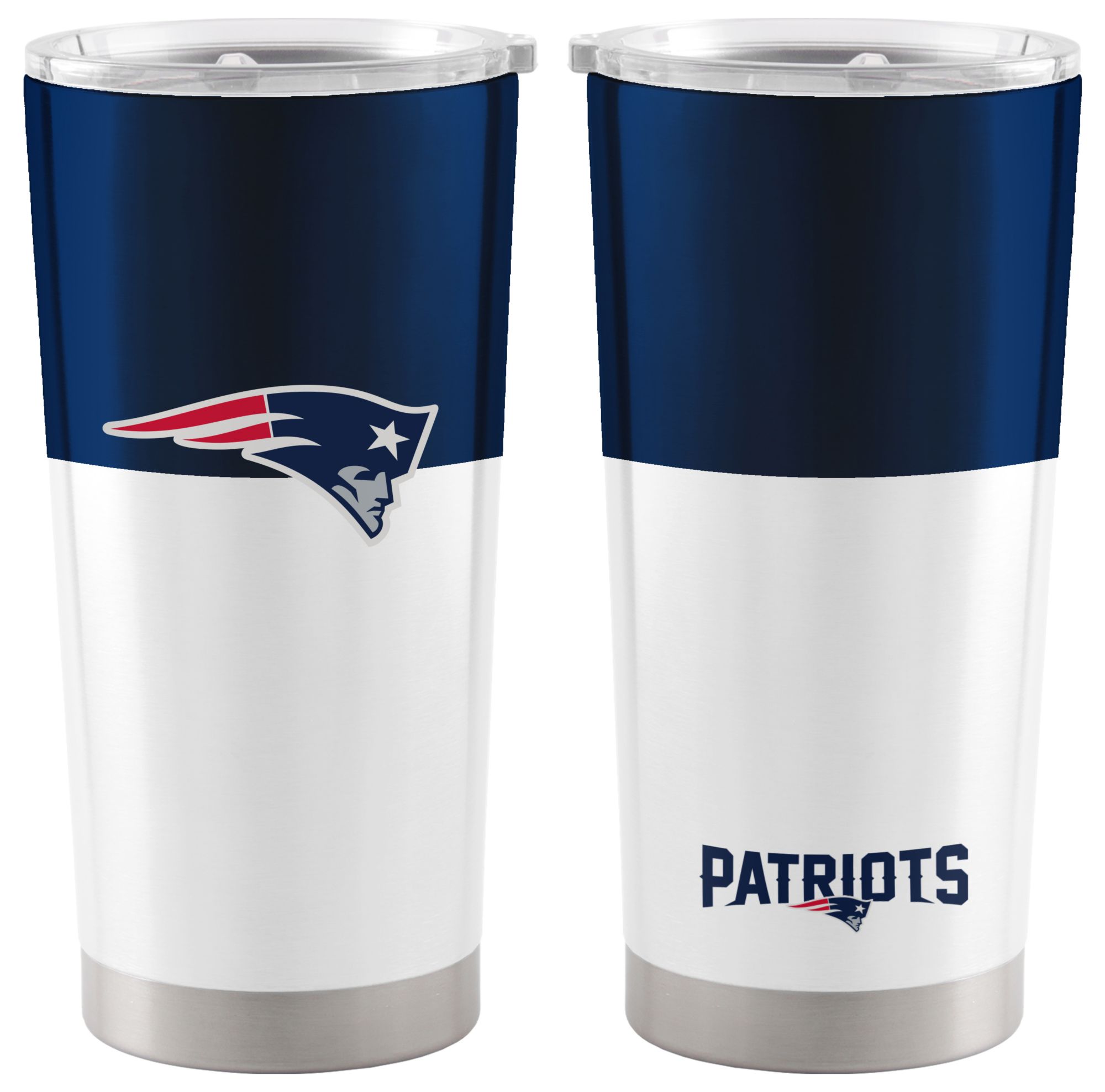 Logo Brands New England Patriots 20 oz. Stainless Steel Colorblock Tumbler