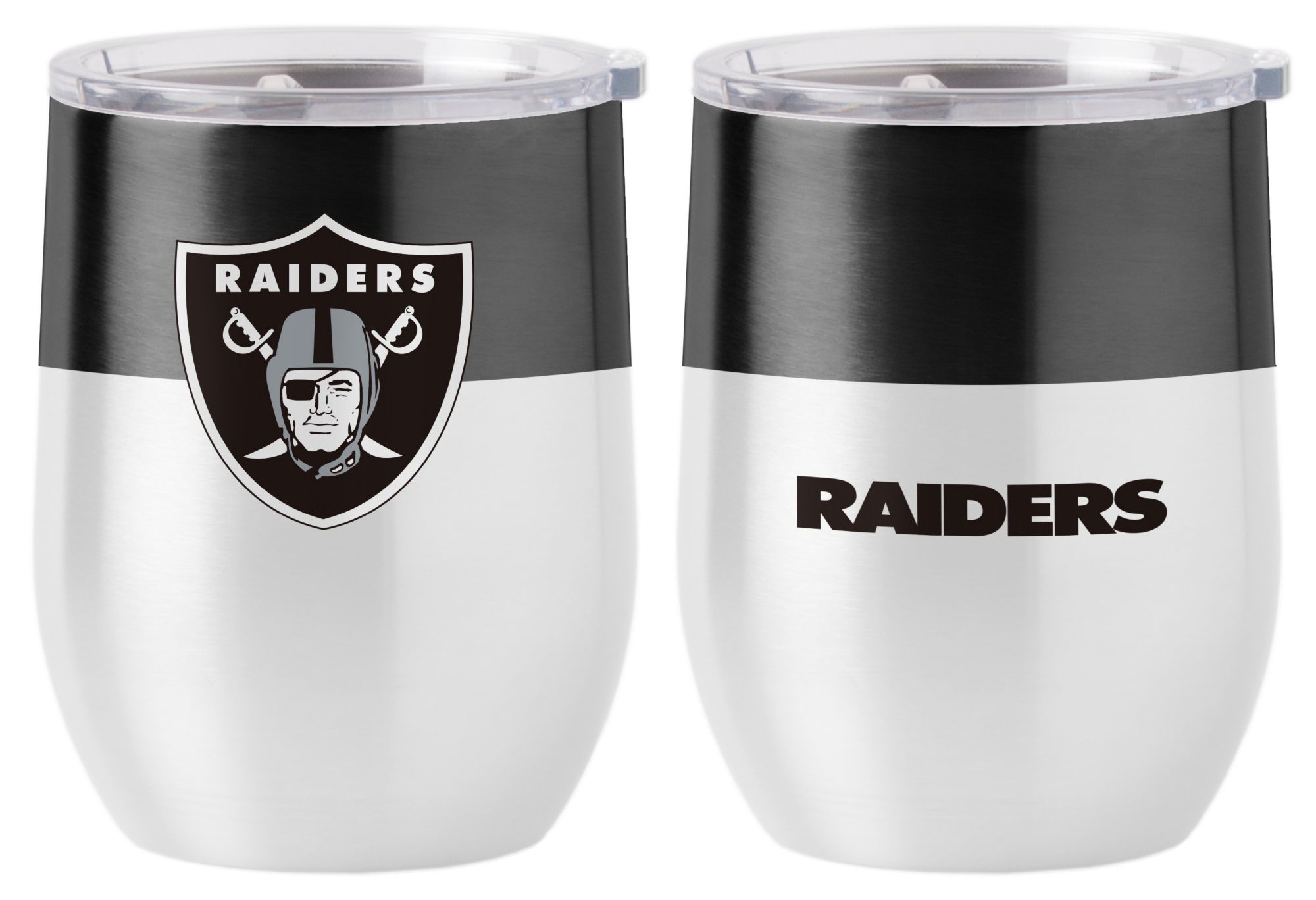Logo Brands Las Vegas Raiders 16 oz. Stainless Steel Colorblock Tumbler