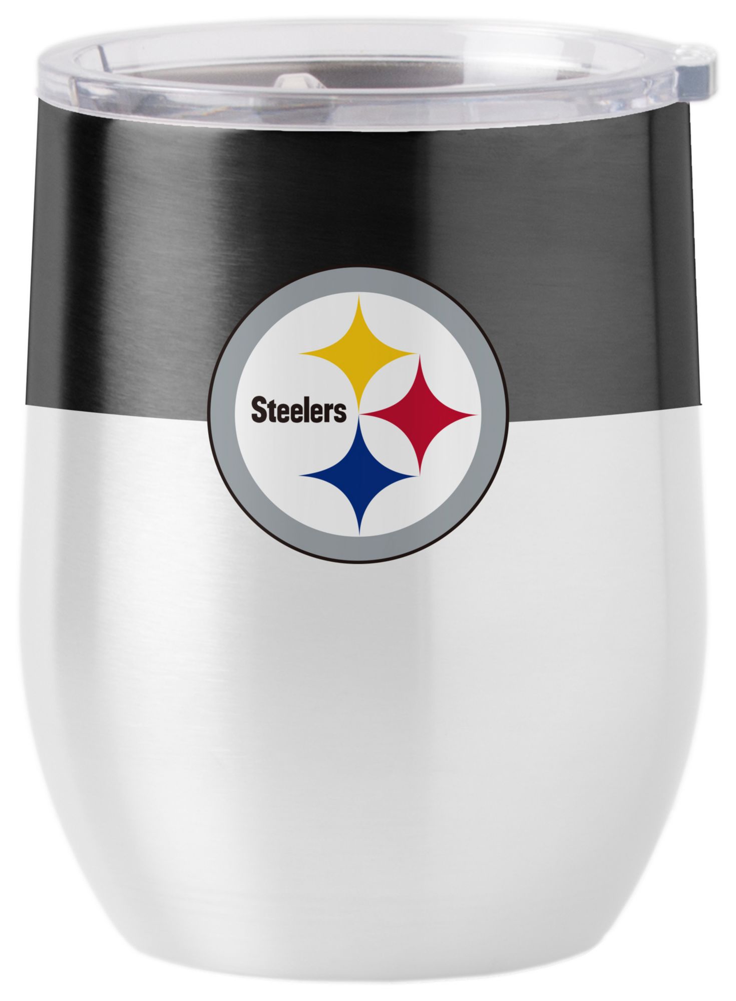 Logo Brands Pittsburgh Steelers 16 oz. Stainless Steel Colorblock Tumbler