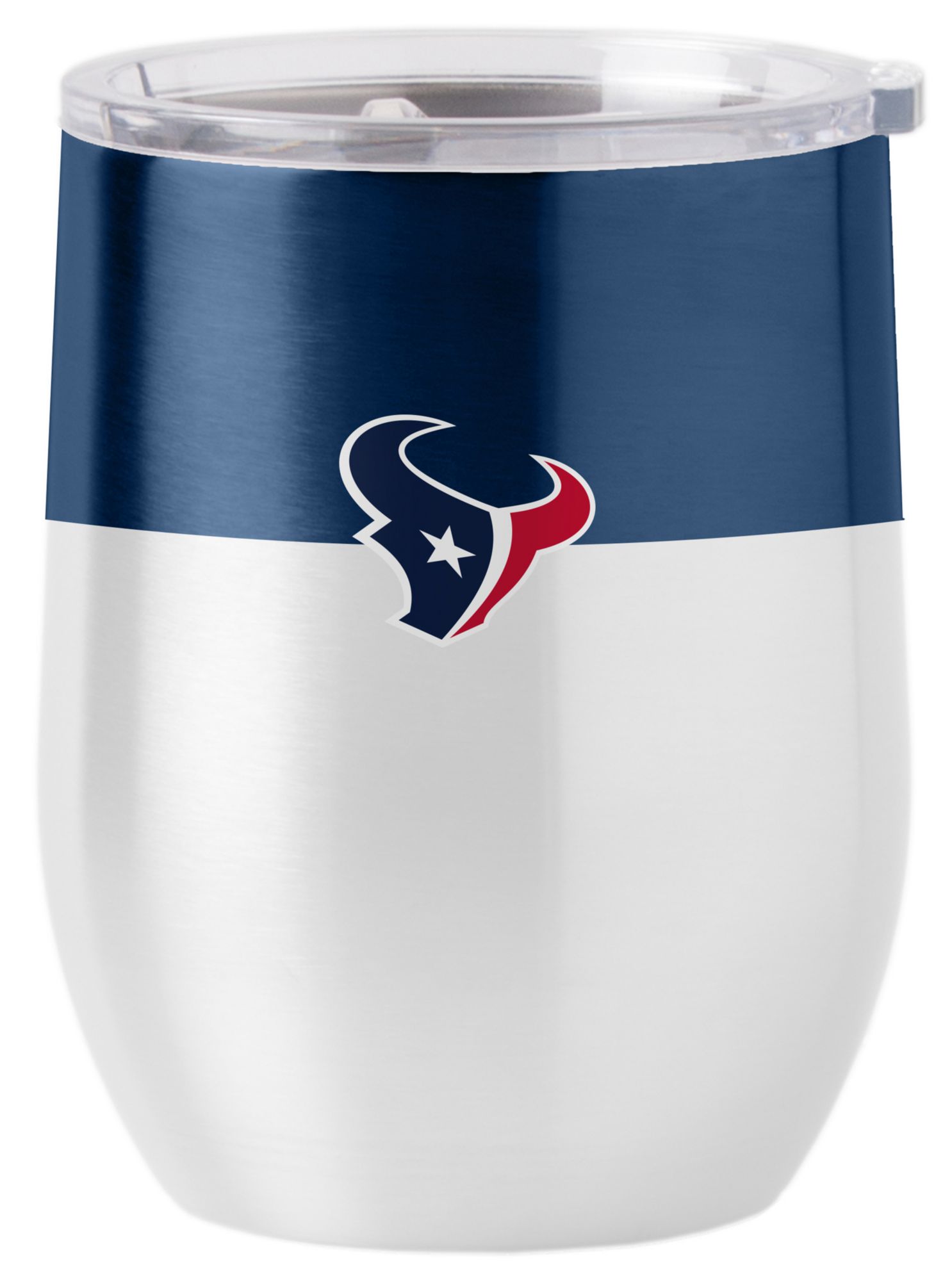 Logo Brands Houston Texans 16 oz. Stainless Steel Colorblock Tumbler