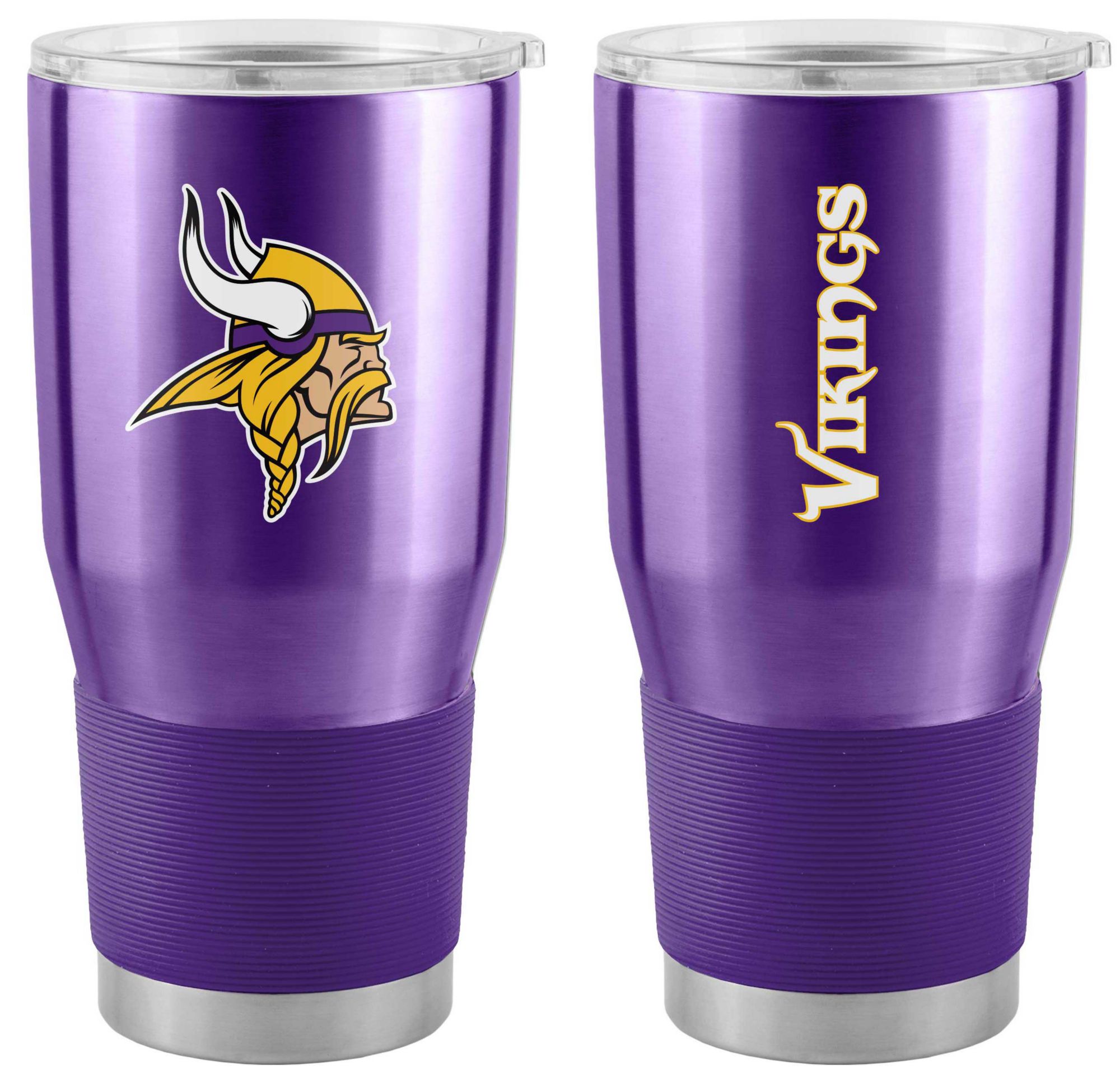Logo Brands Minnesota Vikings 30 oz. Stainless Steel Gameday Tumbler