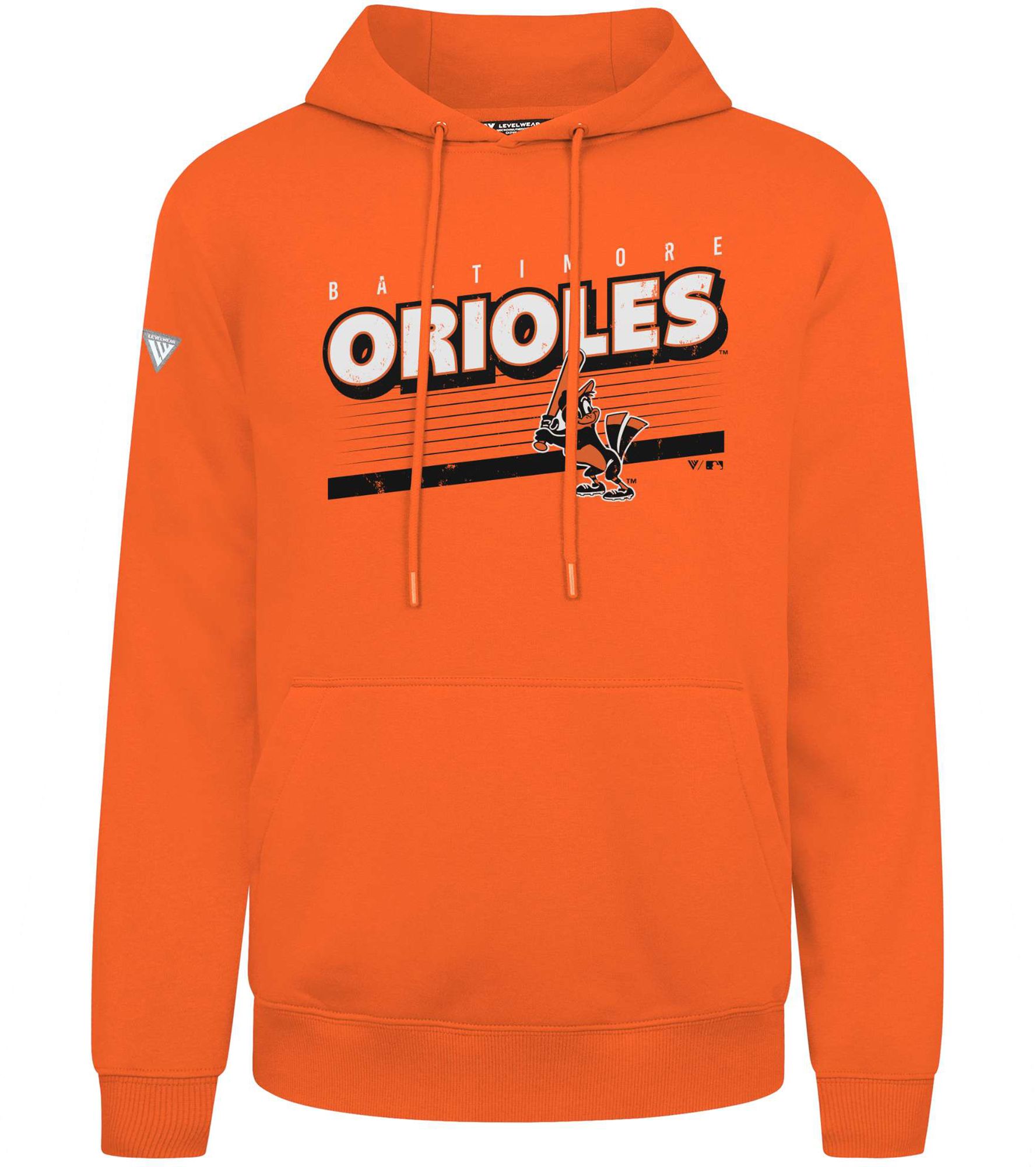 Levelwear Men's Baltimore Orioles Orange Retro Podium Cooperstown Hoodie