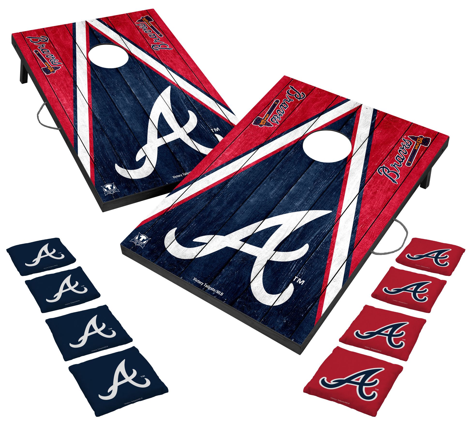 Victory Tailgate Atlanta Braves 2' x 3' Solid Wood Cornhole Boards