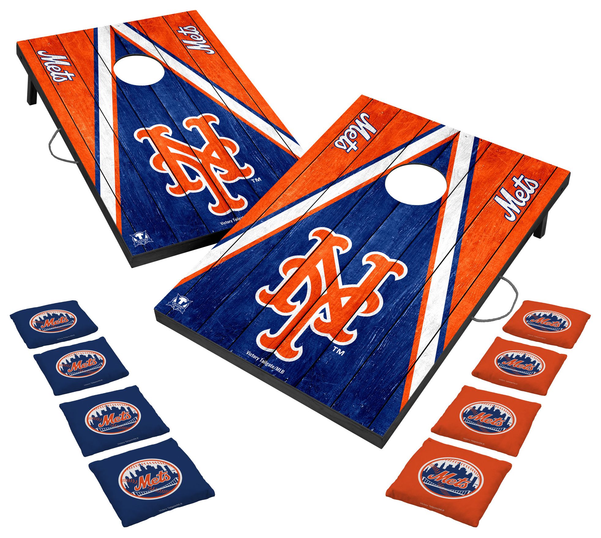 Victory Tailgate New York Mets 2' x 3' Solid Wood Cornhole Boards
