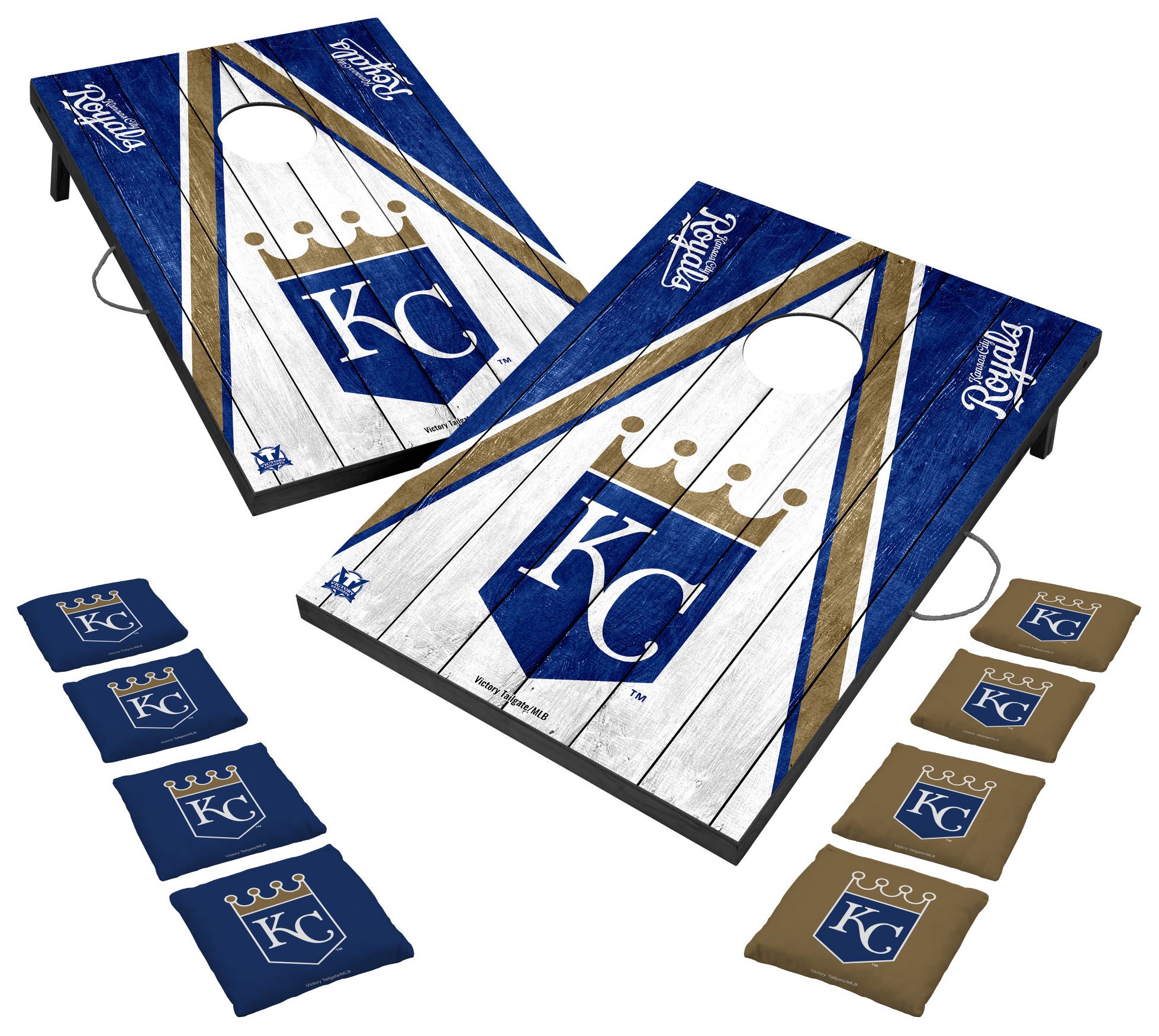 Victory Tailgate Kansas City Royals 2' x 3' Solid Wood Cornhole Boards
