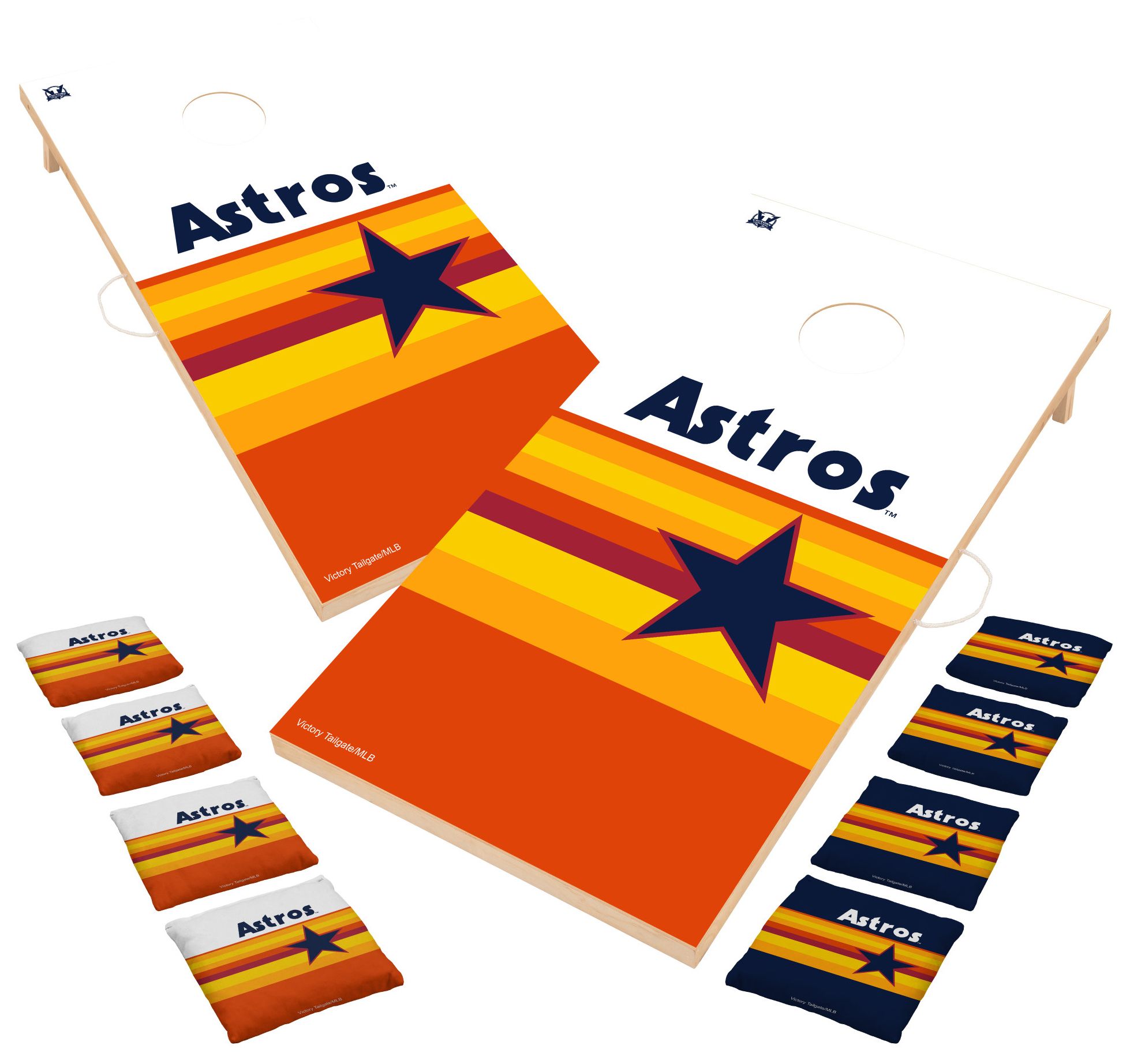 Victory Tailgate Houston Astros 2' x 5' Solid Wood Cornhole Boards