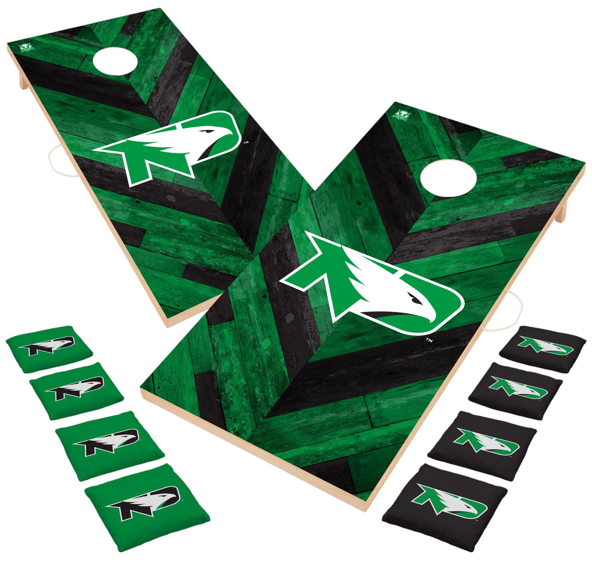 Victory Tailgate North Dakota Fighting Hawks 2' x 4' Solid Wood Cornhole Boards
