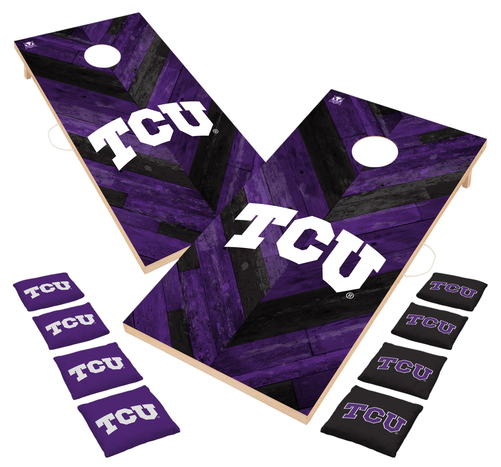 Victory Tailgate TCU Horned Frogs 2' x 4' Solid Wood Cornhole Boards