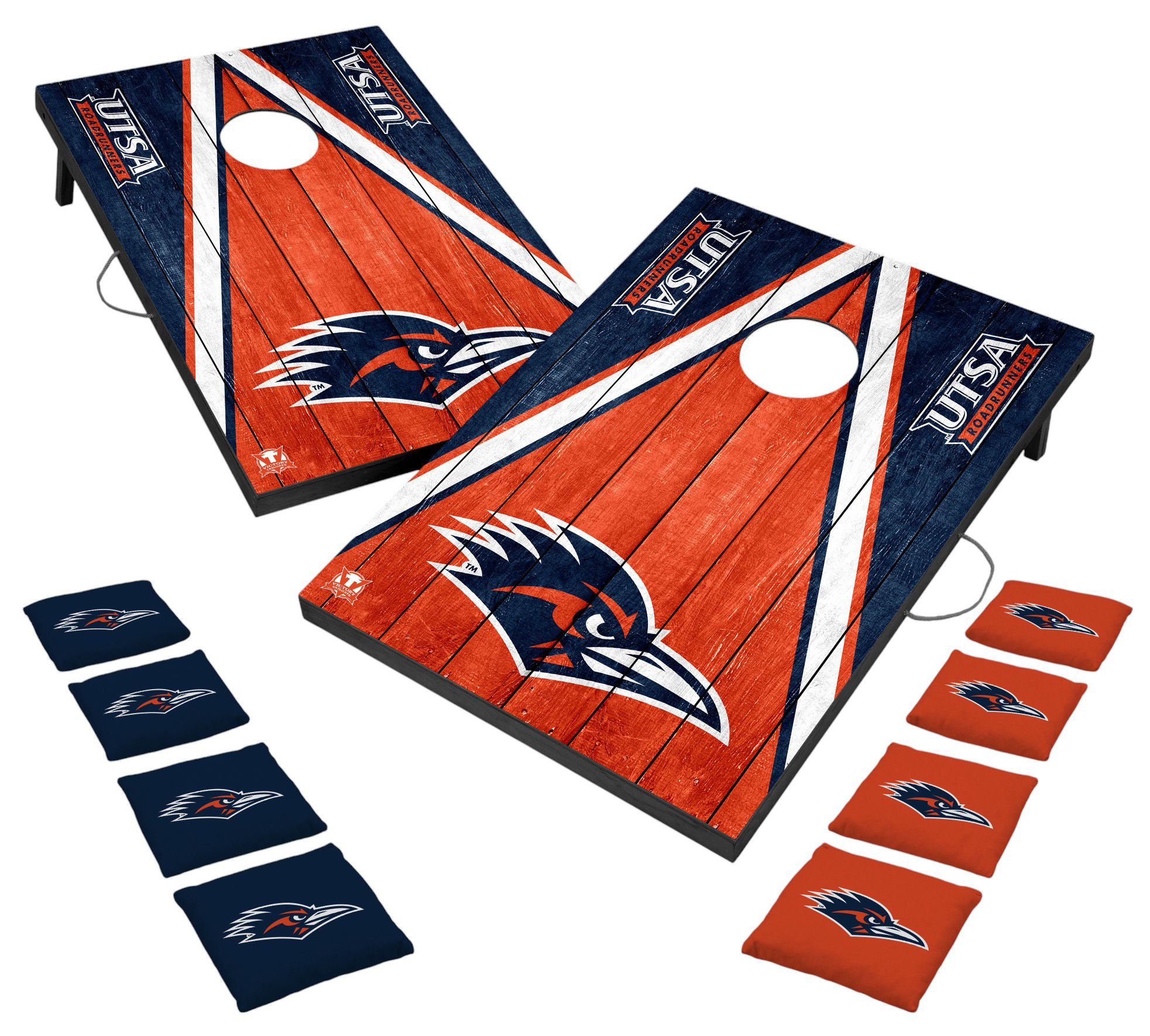 Victory Tailgate UT San Antonio Roadrunners 2' x 3' Solid Wood Cornhole Boards
