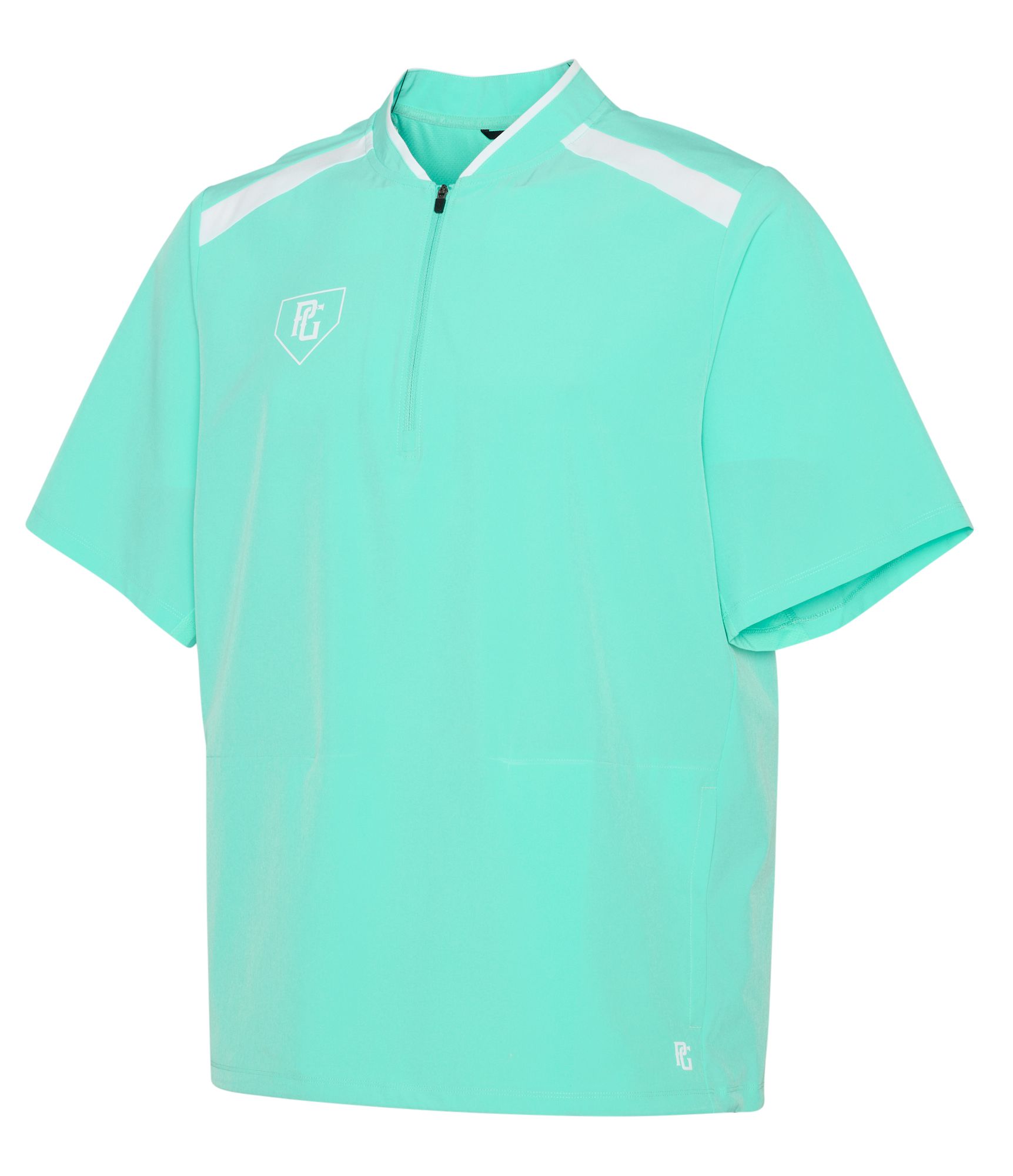 Perfect Game Men's Woven Showcase Short Sleeve 1/4 Zip Pullover