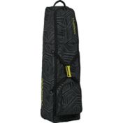 TOUR TREK buy Black / Volt Green Nylon Rolling Golf Travel Bag