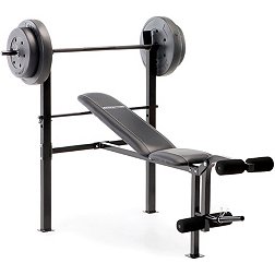 Marcy Competitor Standard Adjustable Weight Bench with 80 lb. Weight Set
