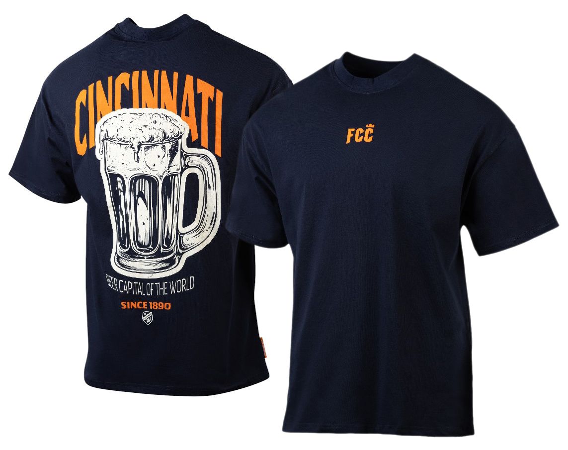 Sport Design Sweden Men's FC Cincinnati Navy City Soul T-Shirt