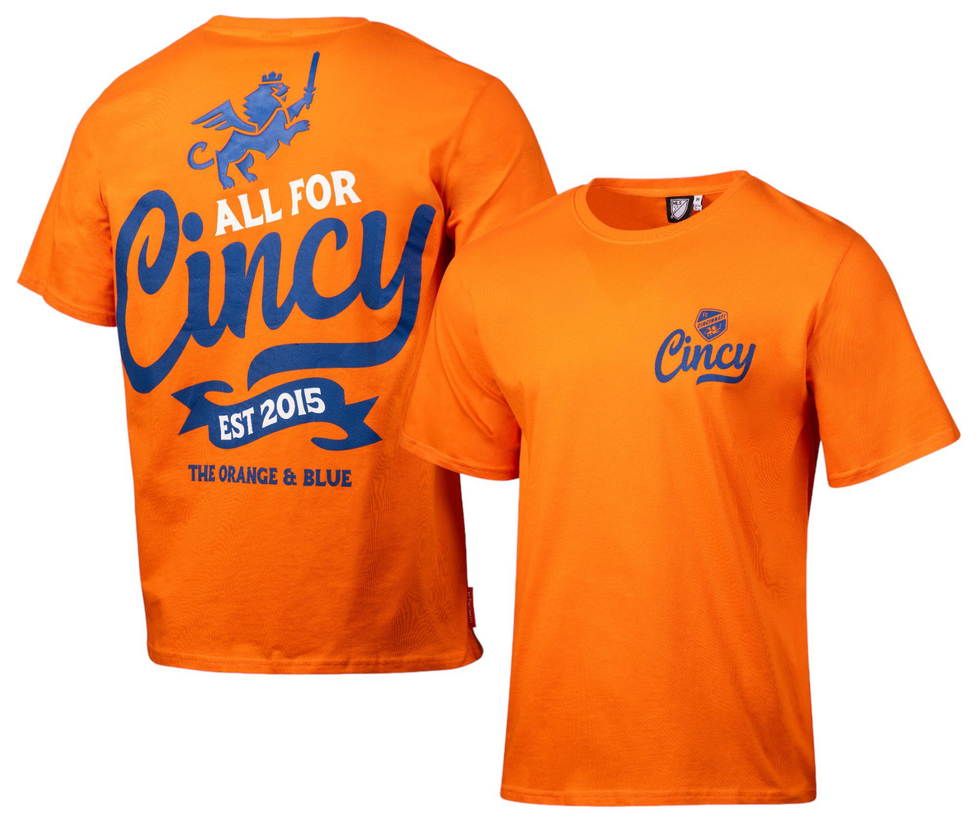 Sport Design Sweden Men's FC Cincinnati Orange Script T-Shirt