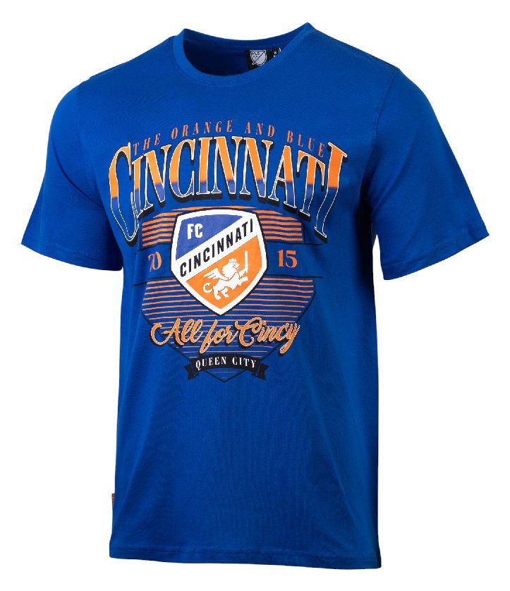 Sport Design Sweden Men's FC Cincinnati Blue Vintage 90s T-Shirt