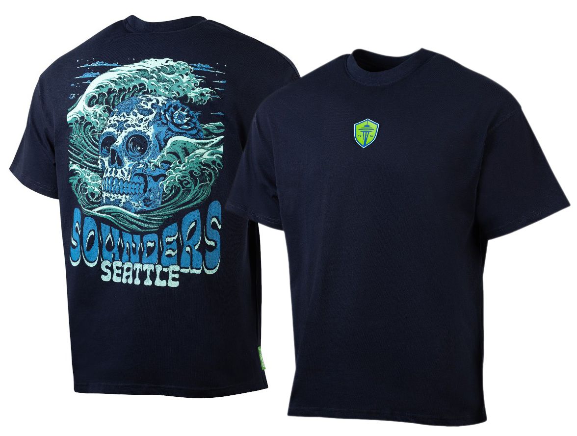 Sport Design Sweden Adult Seattle Sounders Navy City Soul T-Shirt