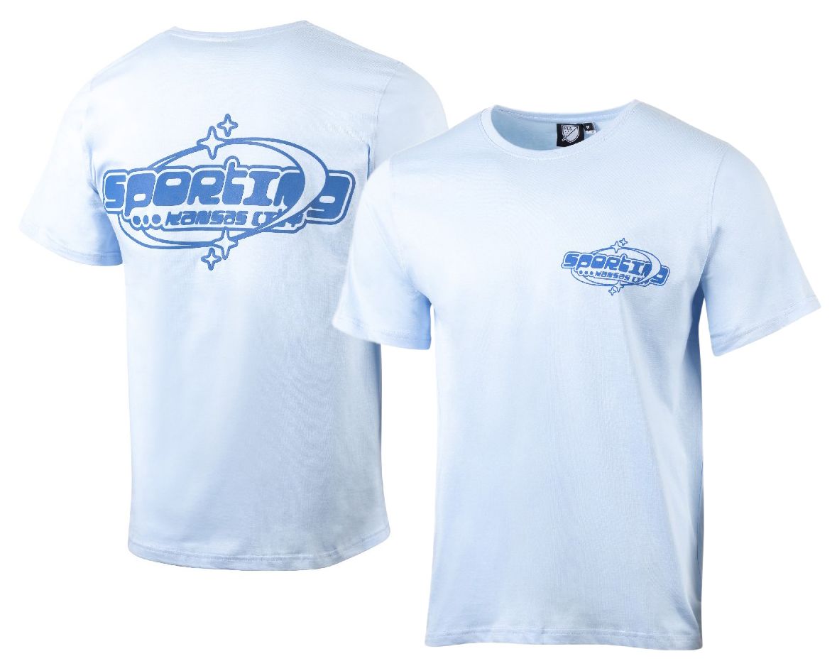 Sport Design Sweden Adult Sporting Kansas City Blue Script T-Shirt