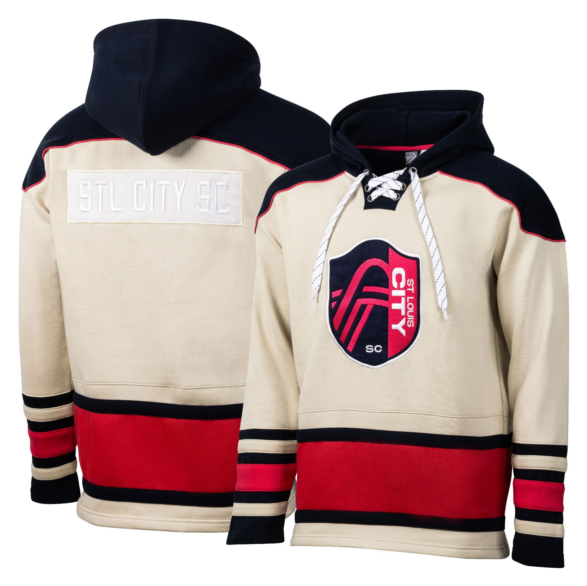 Sport Design Sweden Men's St. Louis City SC Cream Hockey Pullover Hoodie
