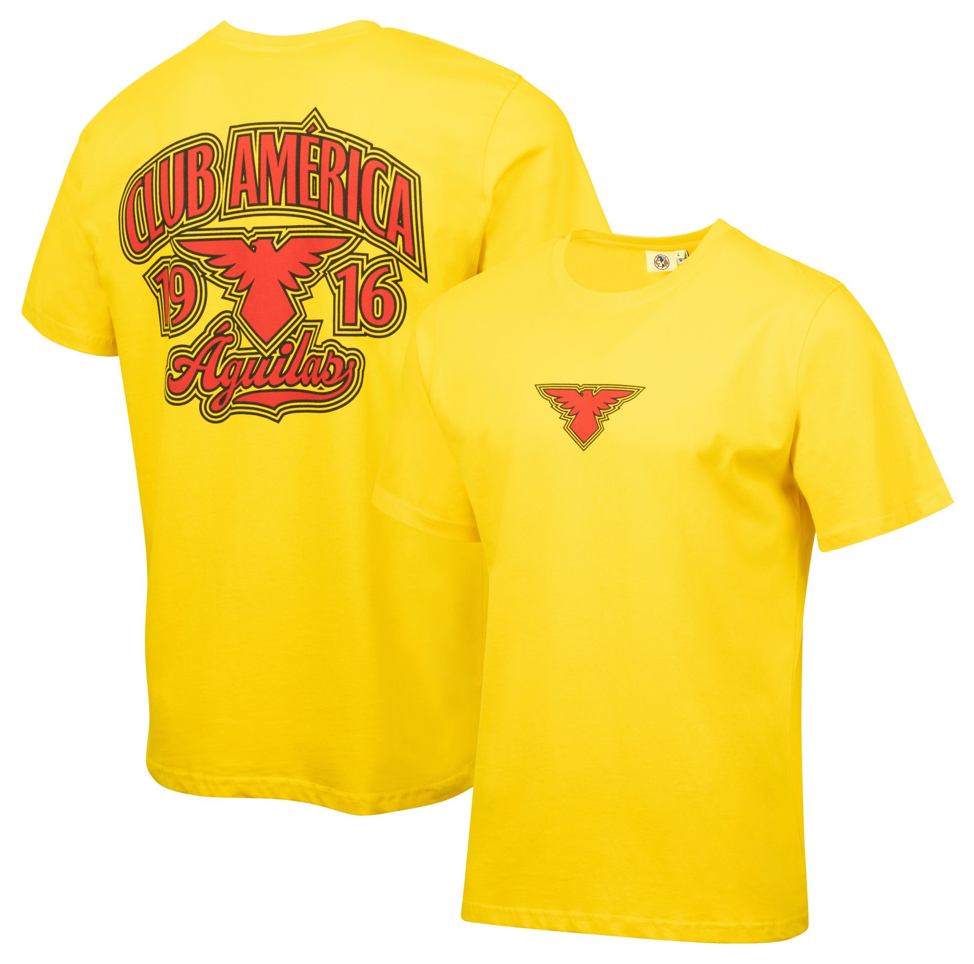 Sport Design Sweden Adult Club America 2023-2024 Retro Graphic Gold T-Shirt