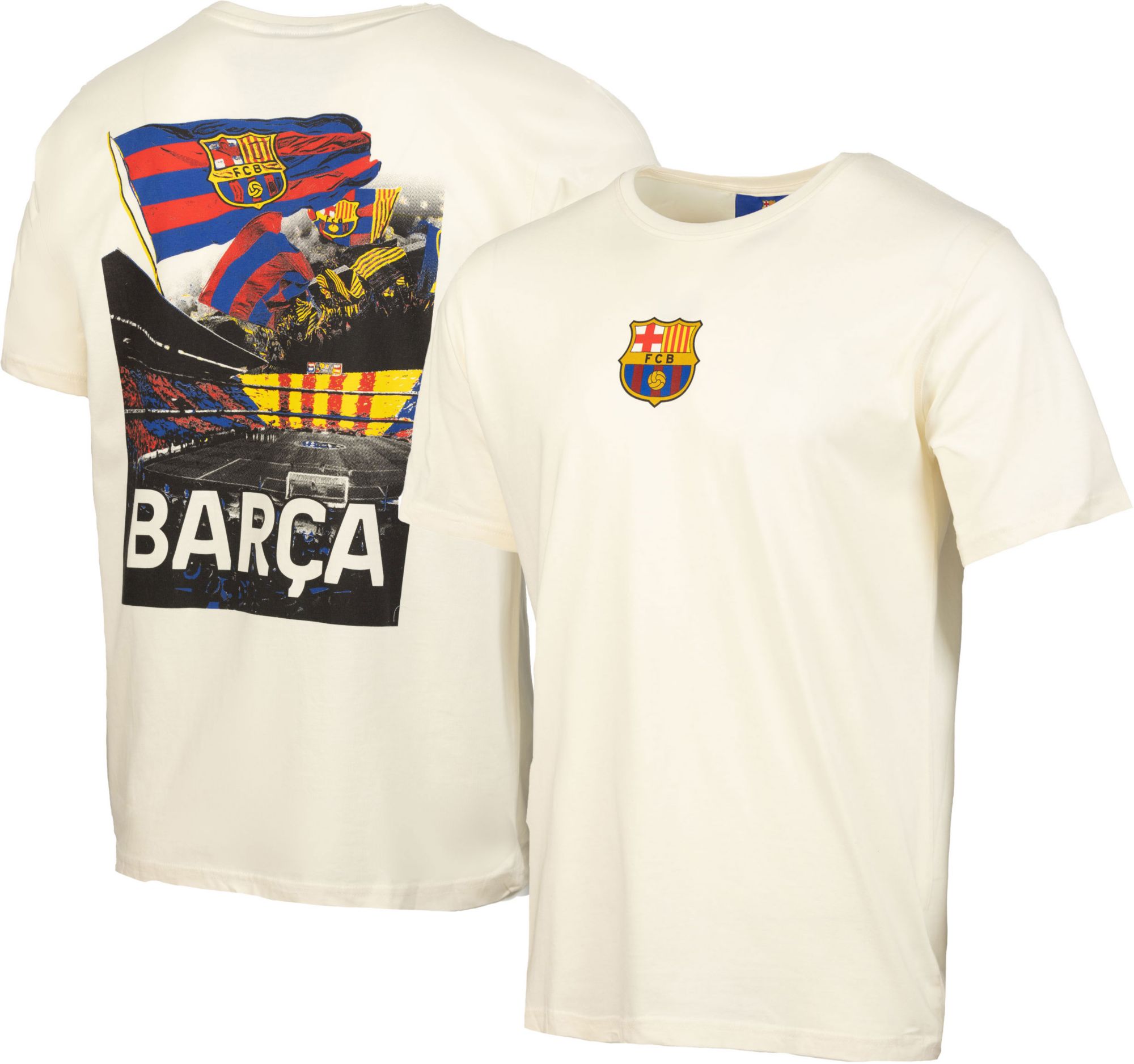 Sport Design Sweden Adult FC Barcelona 2023-2024 Inspiration Off White T-Shirt
