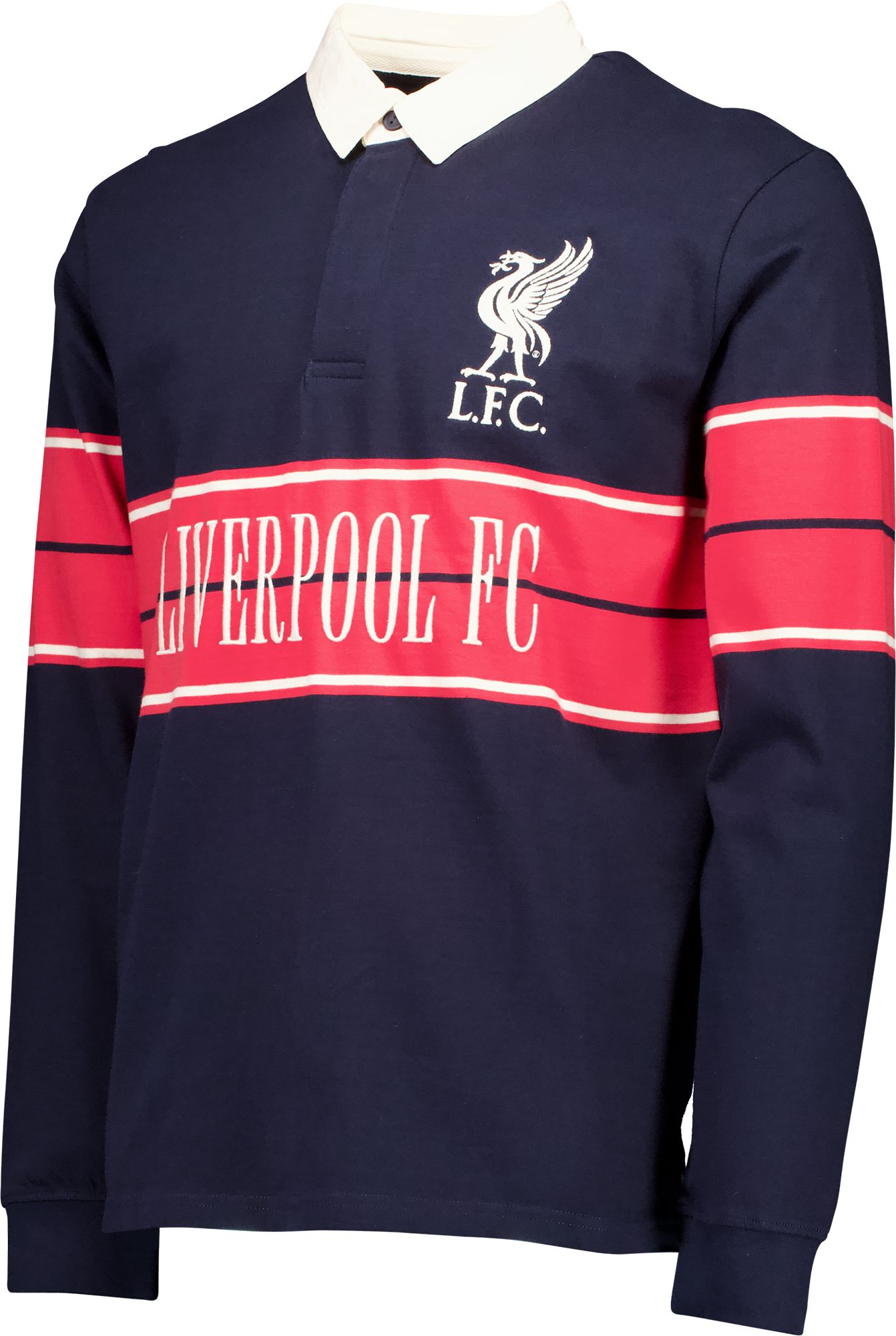 Sport Design Sweden Adult Liverpool FC 2023-2024 Rugby Navy Long Sleeve Polo
