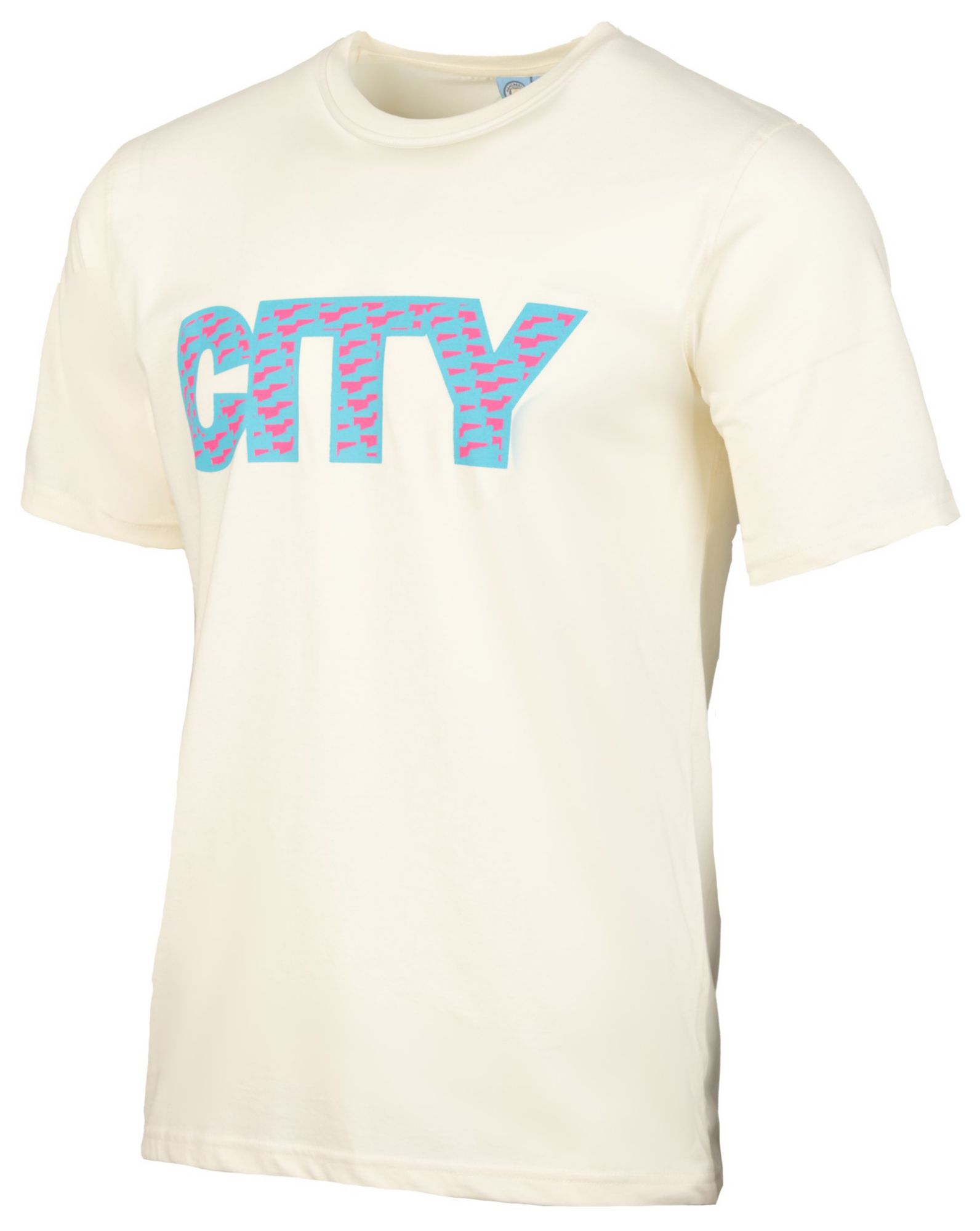 Sport Design Sweden Adult Manchester City 2023-2024 Logo Off White T-Shirt