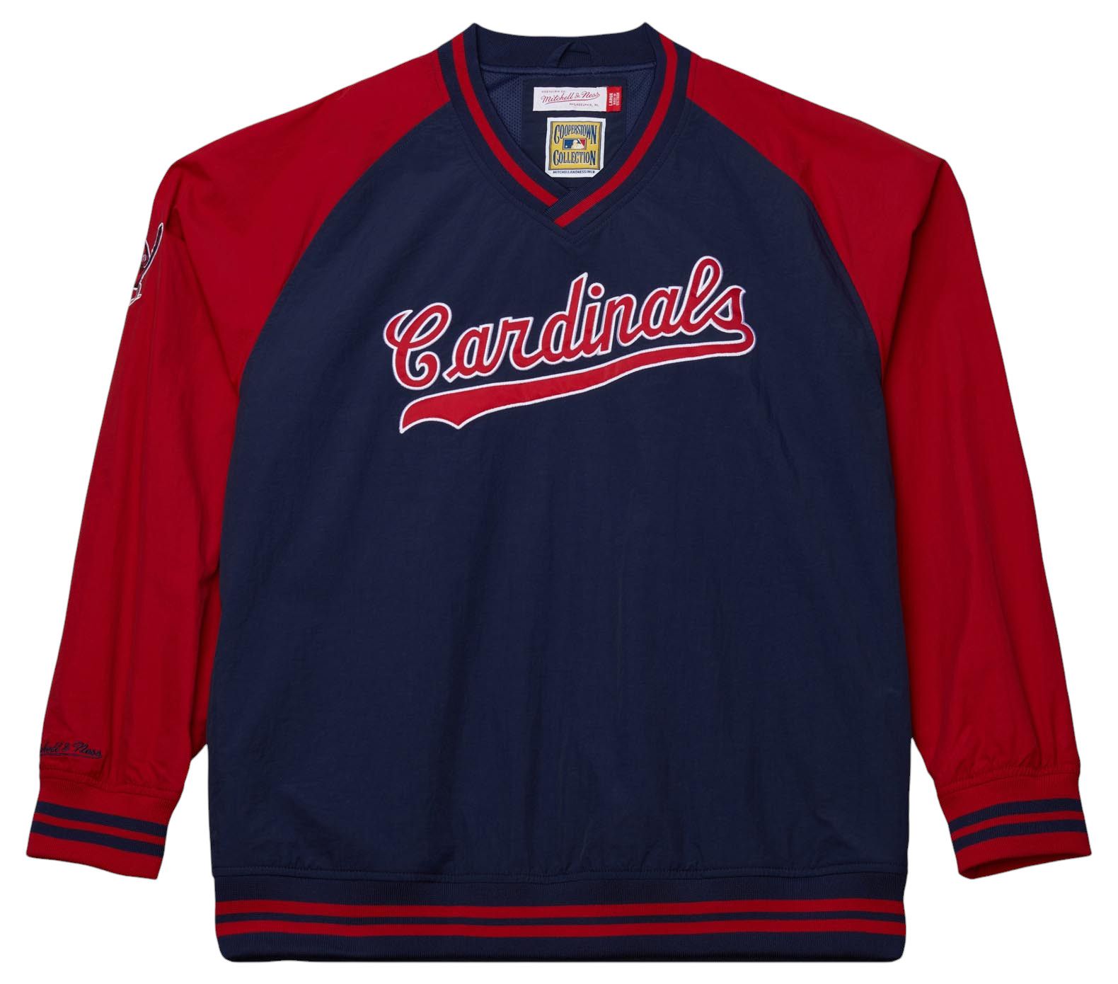 Mitchell &amp; Ness Men's St. Louis Cardinals Navy Vintage Logo Pullover Sweatshirt